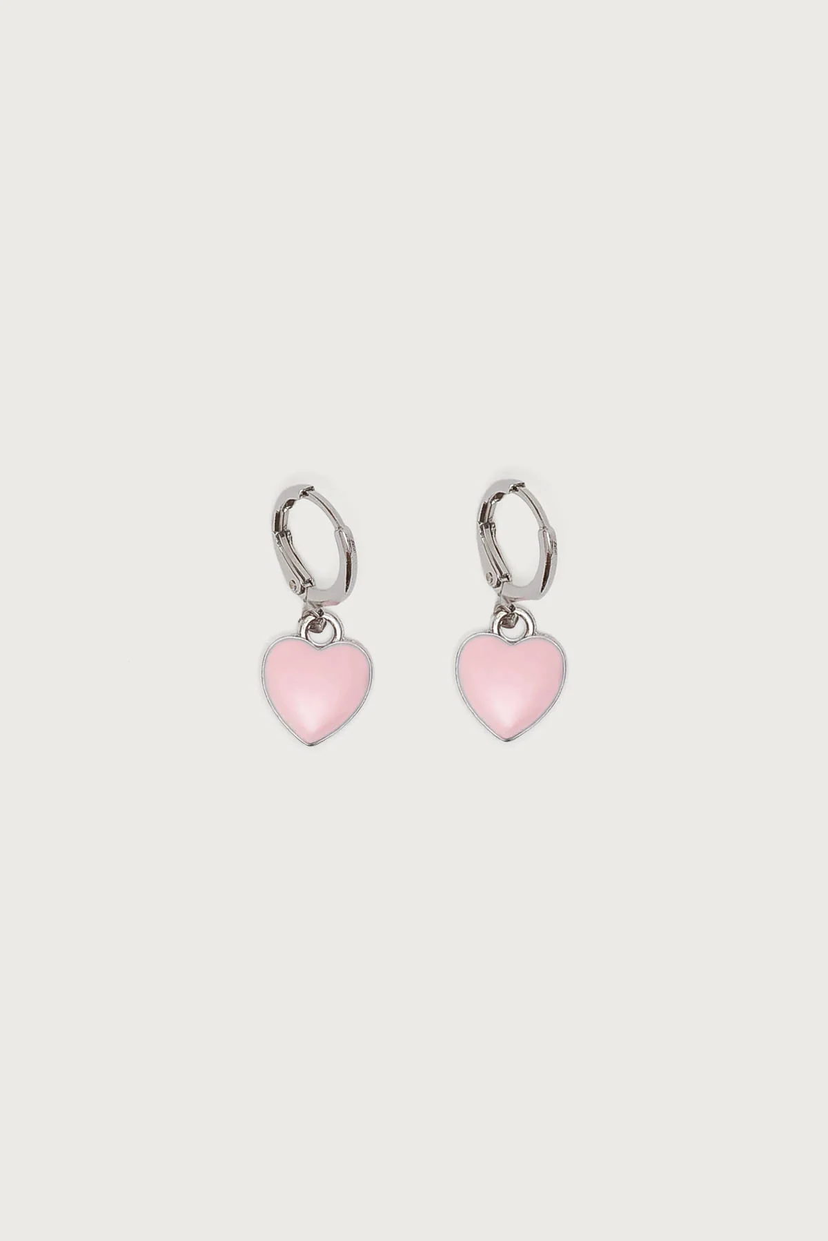 Pinky Heart Earrings - Image 2