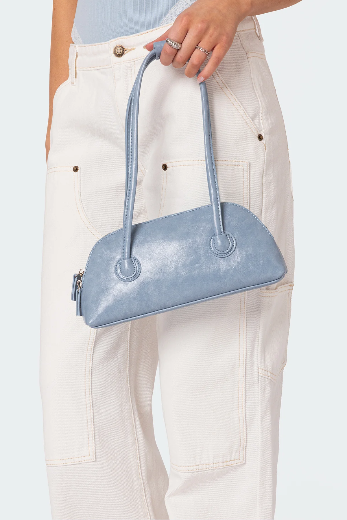 Kelly Faux Leather Shoulder Bag