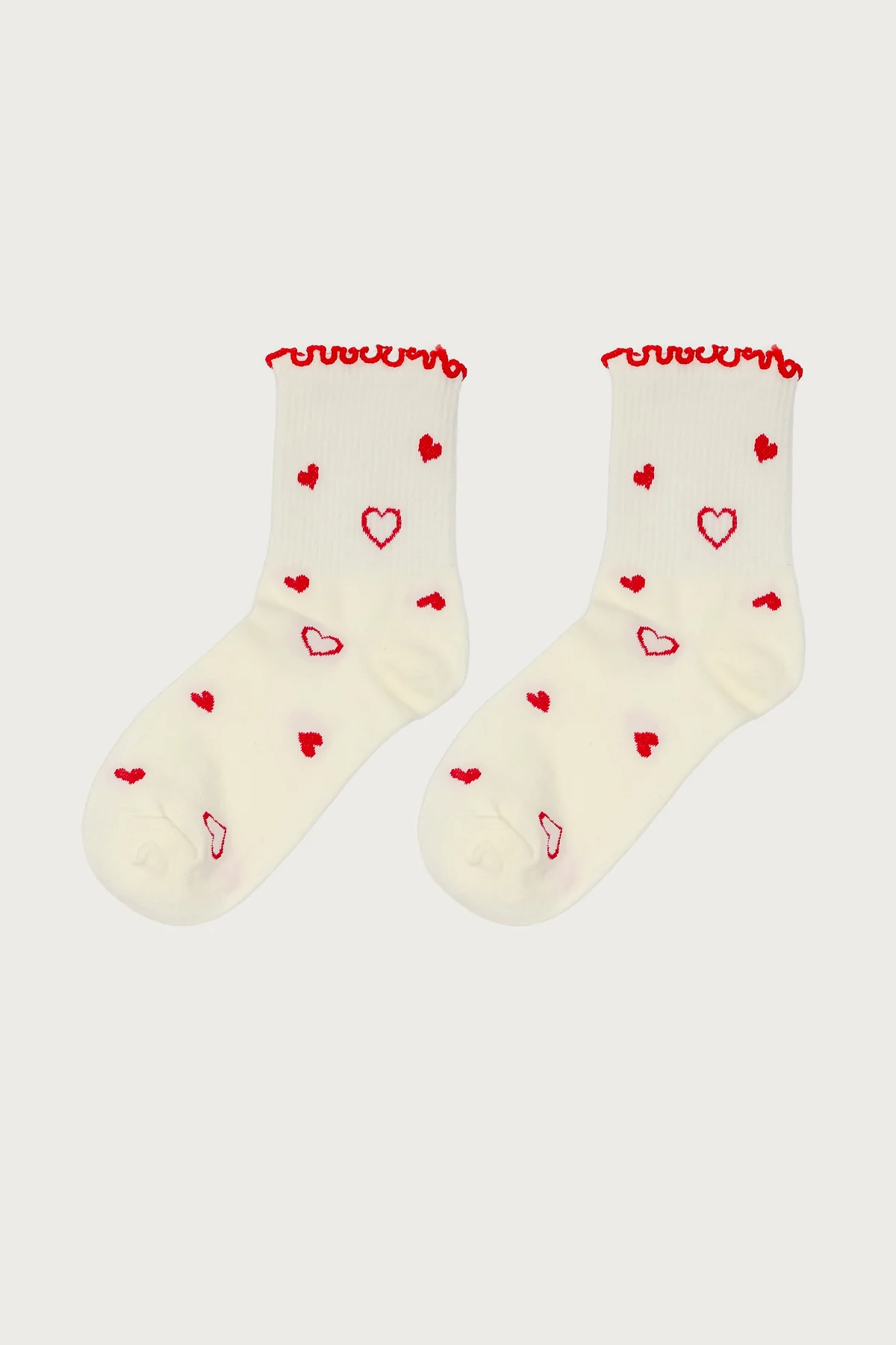 Contrast Frilly Socks - Image 4