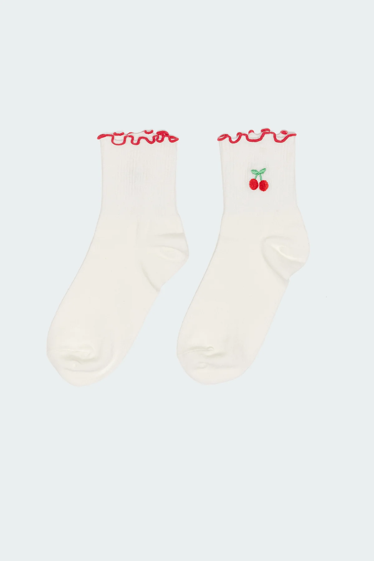Contrast Frilly Socks - Image 2