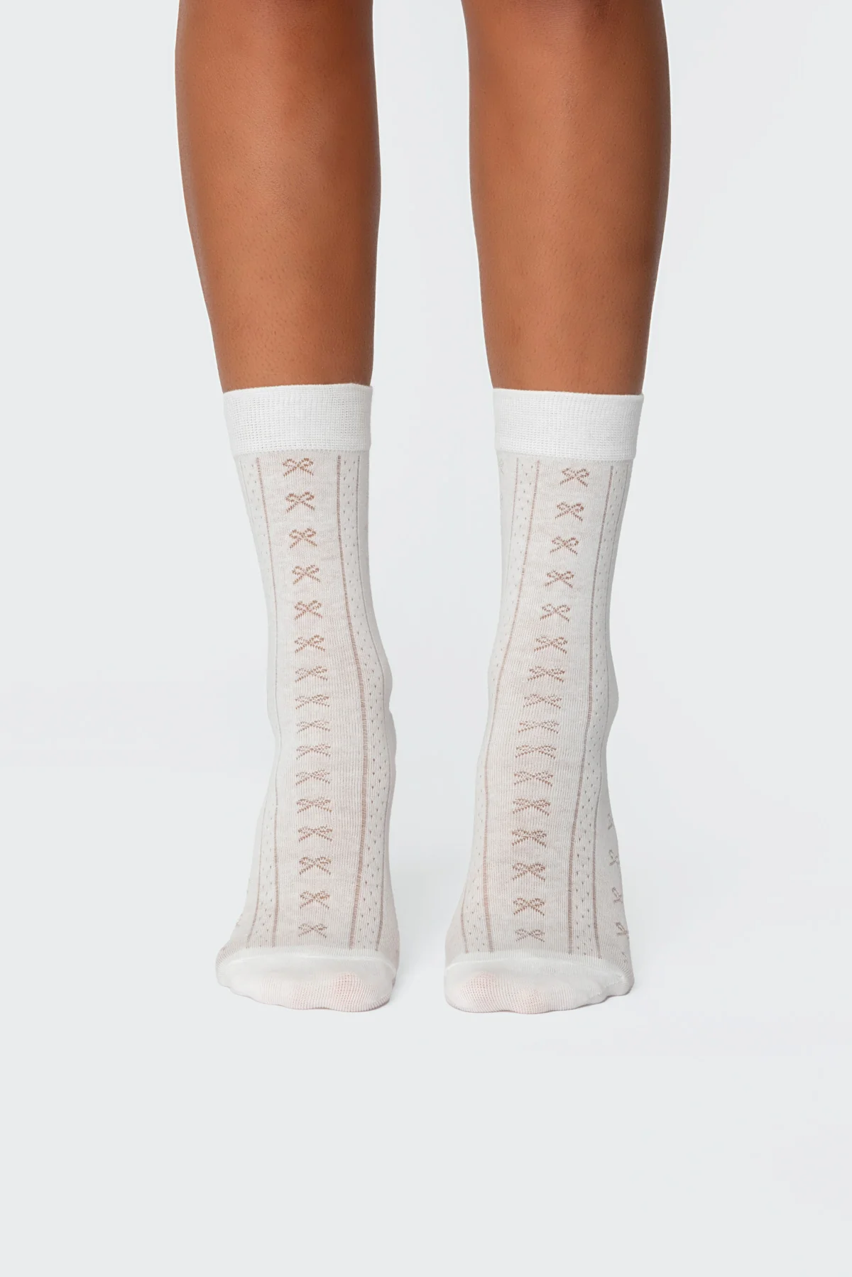 Bow Pointelle Socks - Image 2