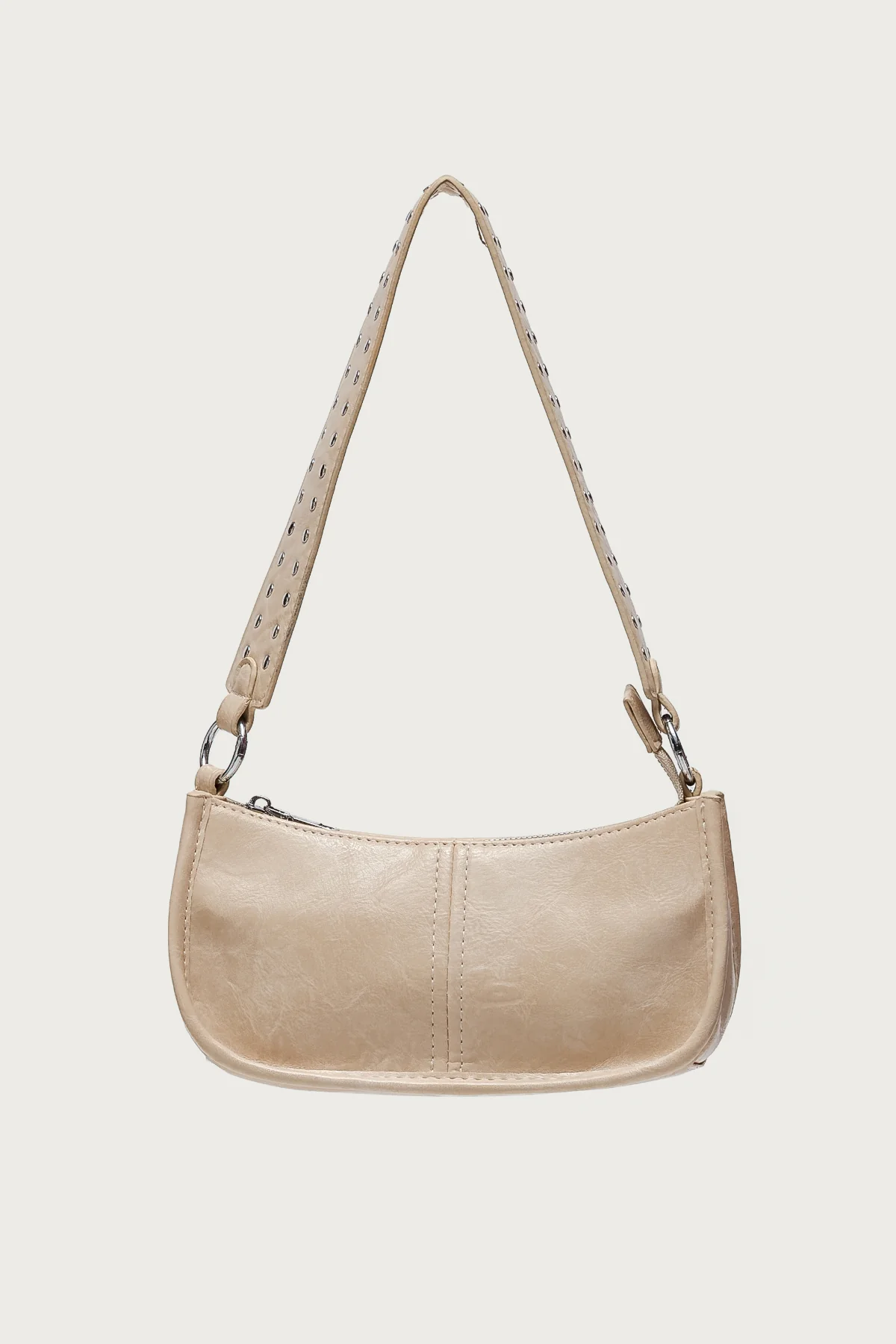 Studded Strap Faux Leather Bag - Image 2
