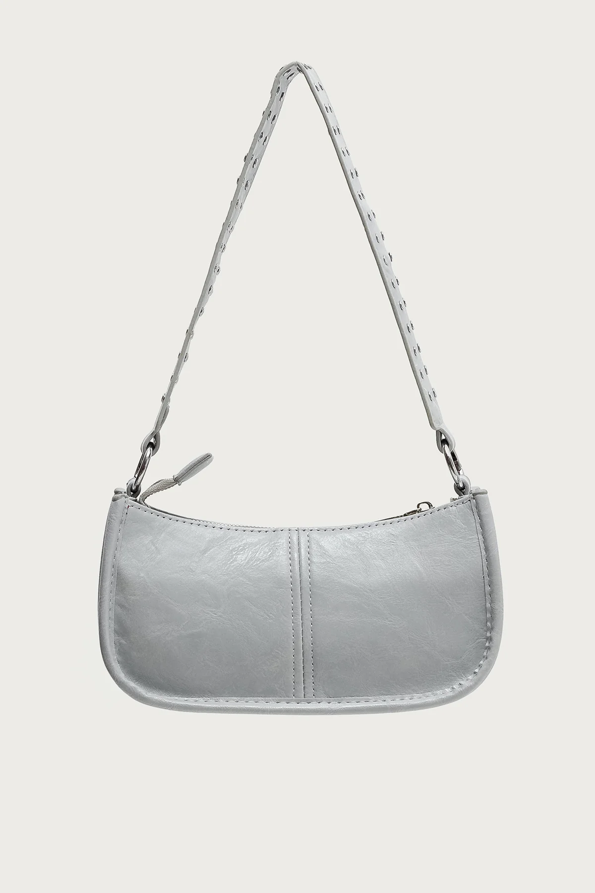 Studded Strap Faux Leather Bag - Image 2