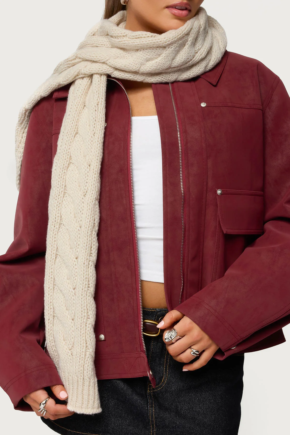 Cable Knit Scarf