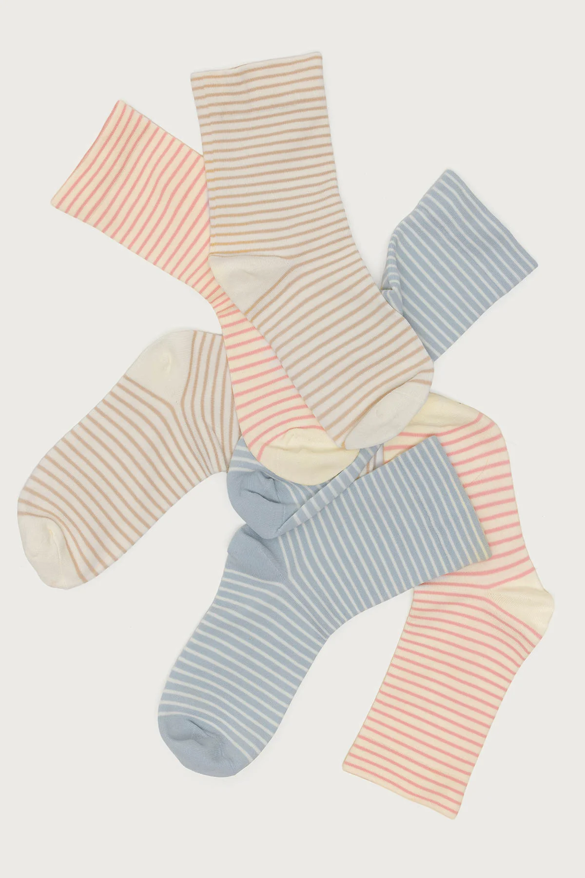 Pack Of 3 Striped Socks - Image 3