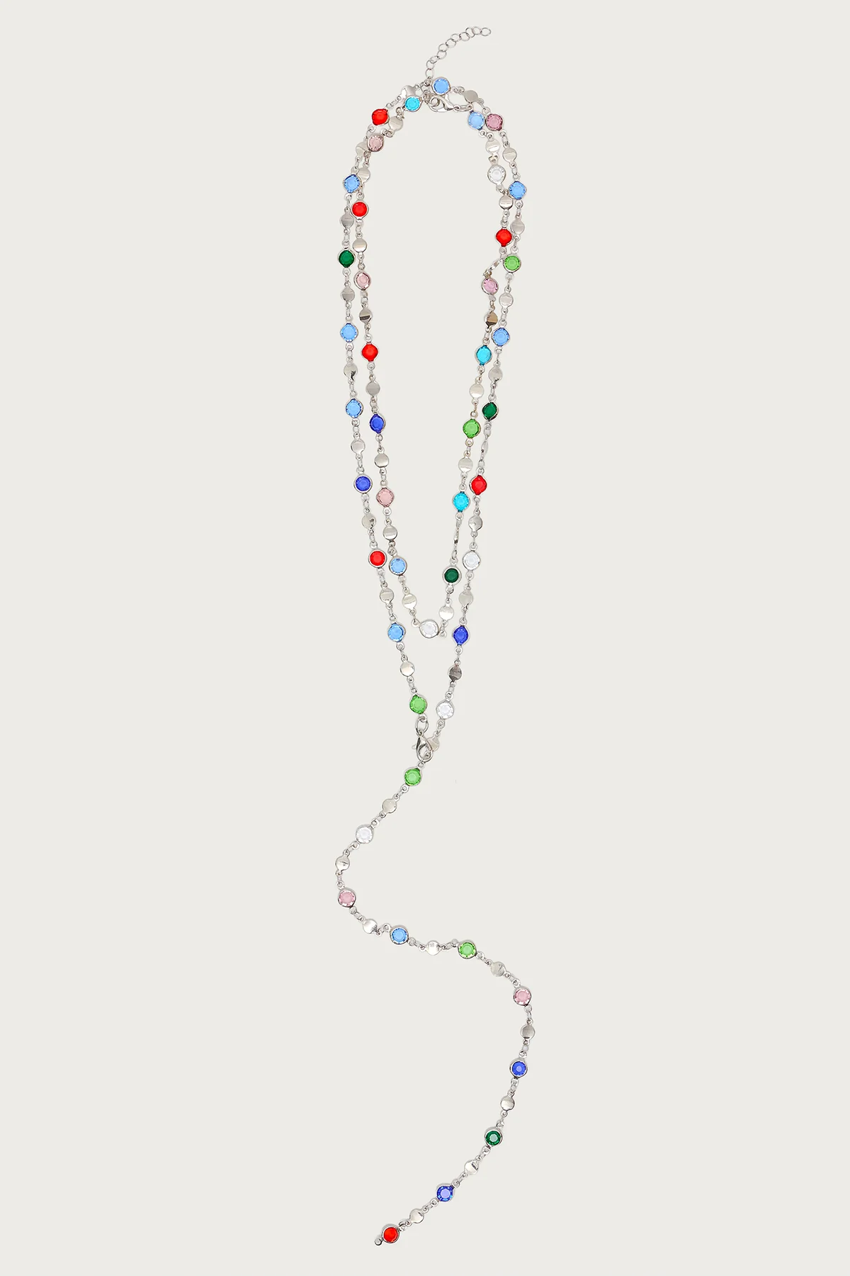Cascading Gemstone Necklace Set - Image 2