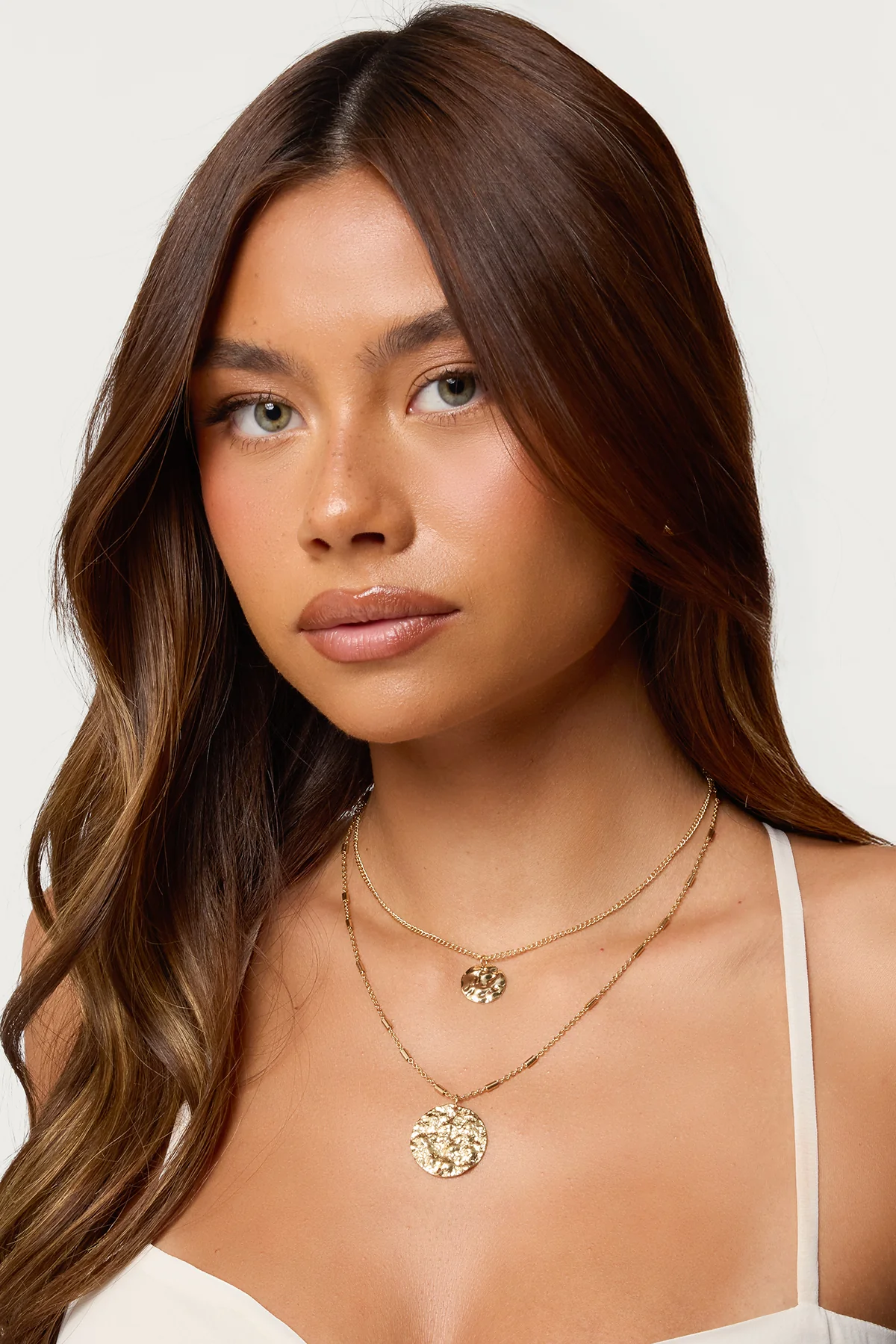 Textured Duo Layered Necklace