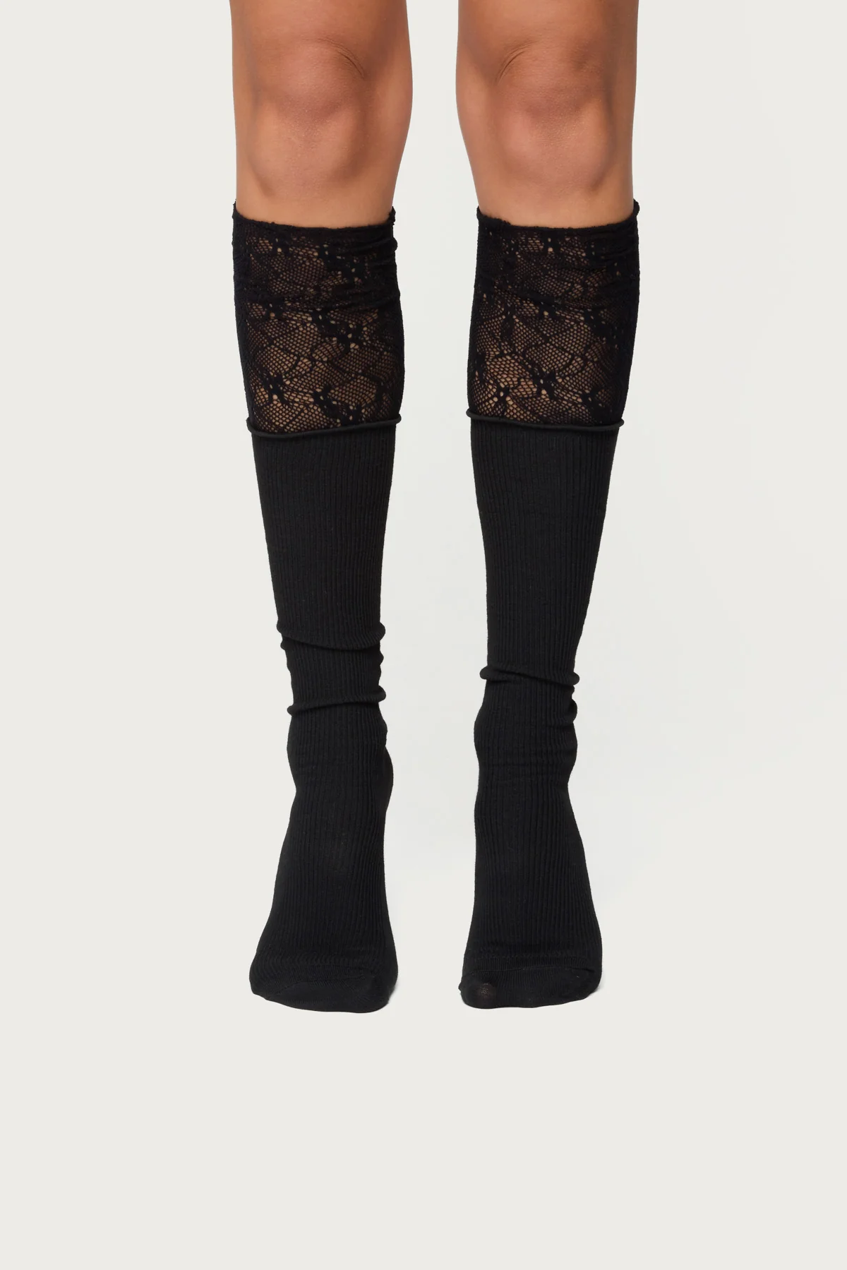 Lacey Layered Knee High Socks - Image 3