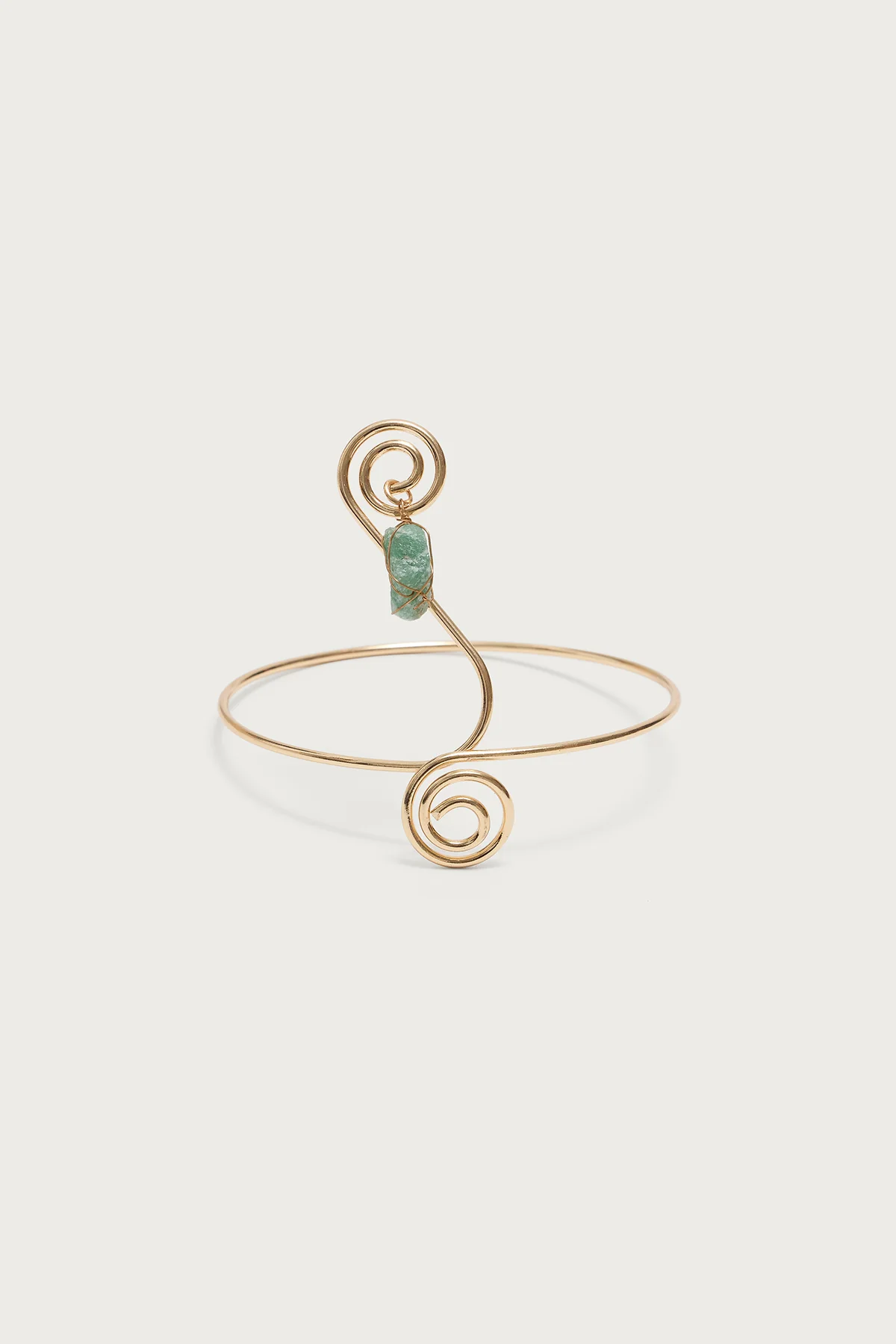 Swirly Gemstone Wrapped Arm Cuff - Image 2