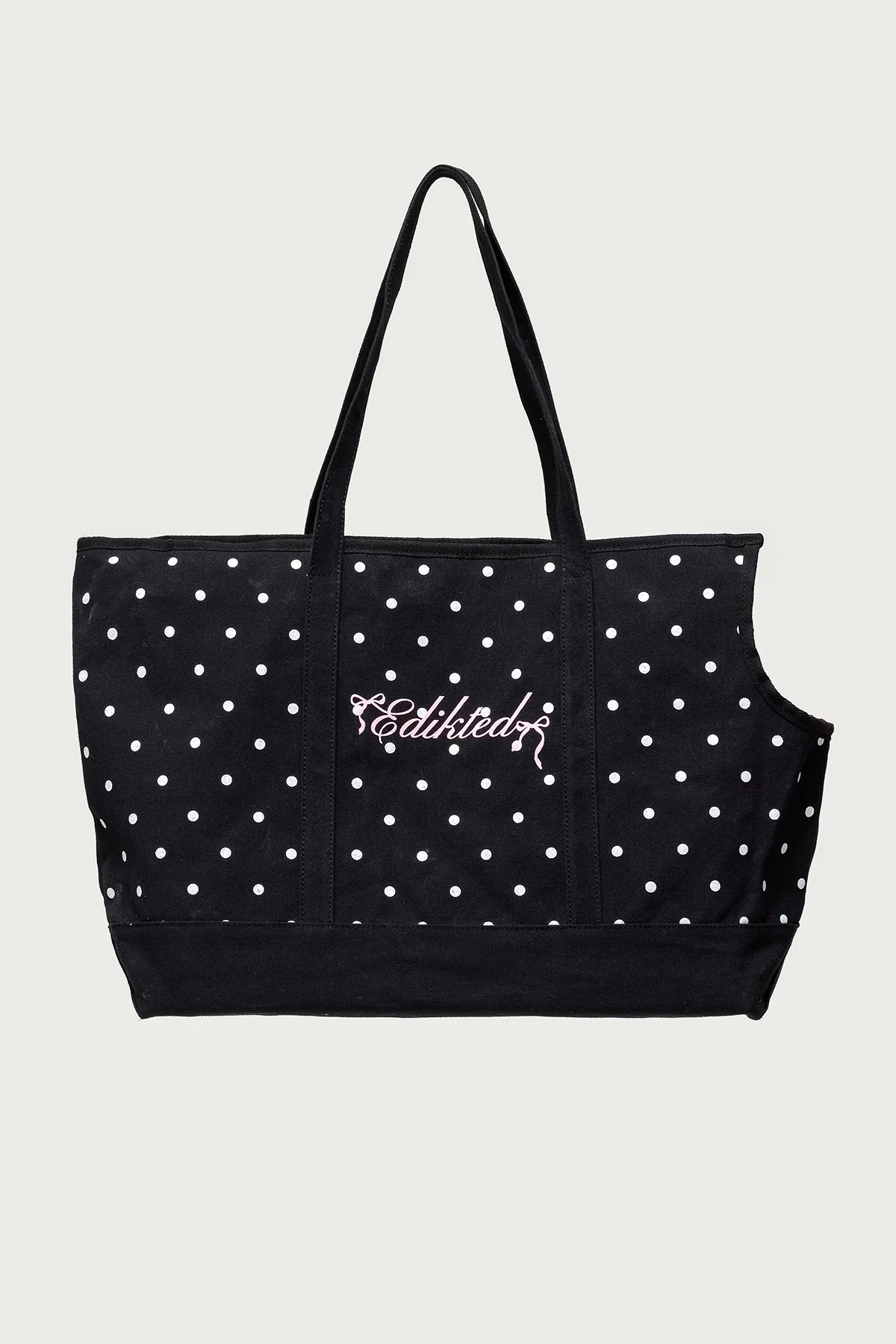 Polka Dot Pet Carrier Tote Bag - Image 4