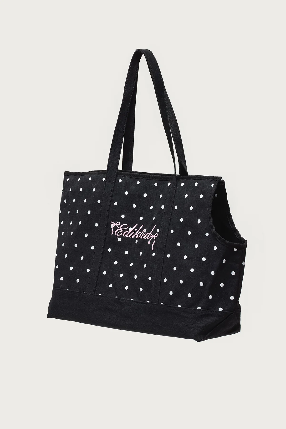 Polka Dot Pet Carrier Tote Bag - Image 6