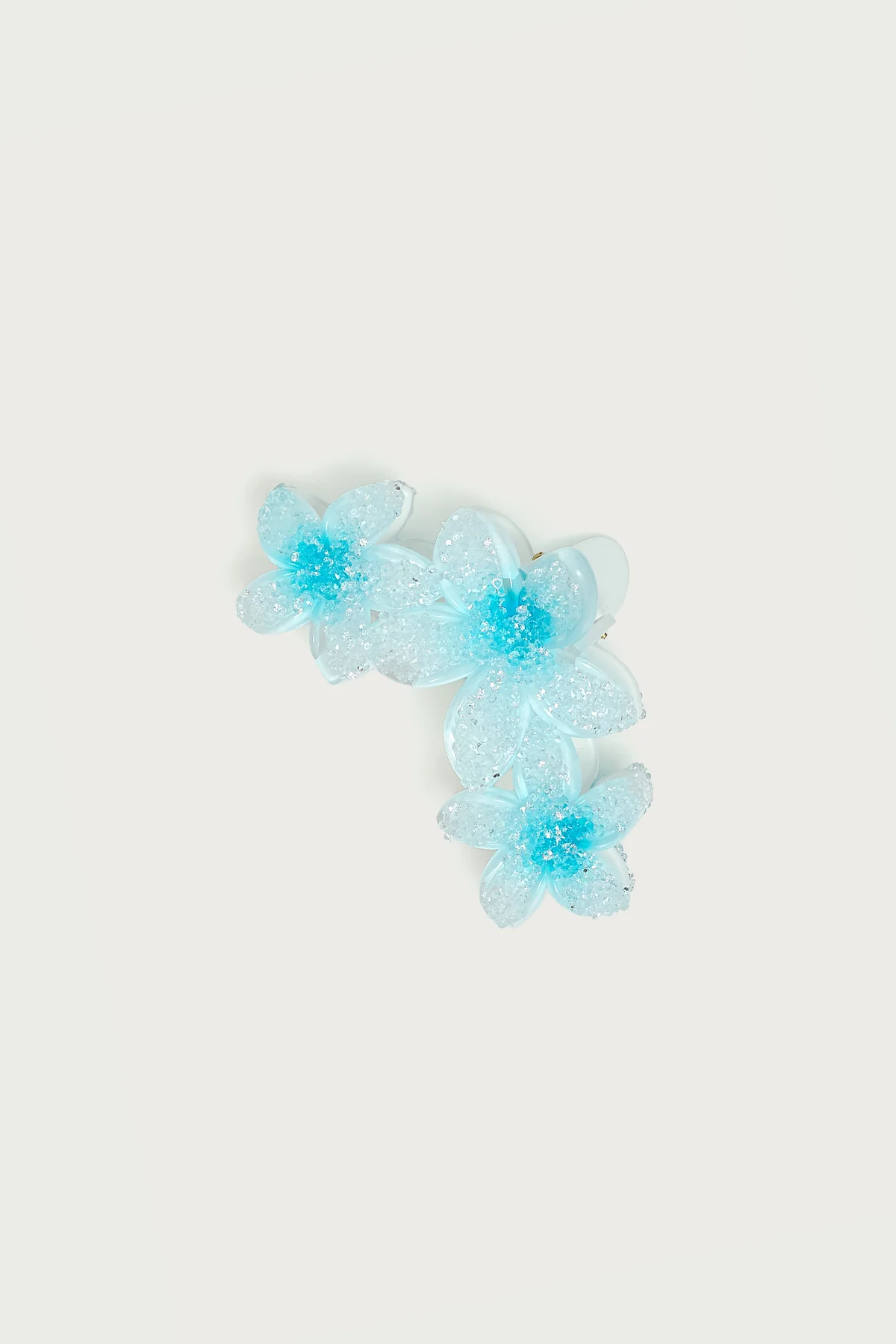 Faux Crystal Flower Hair Clip - Image 2