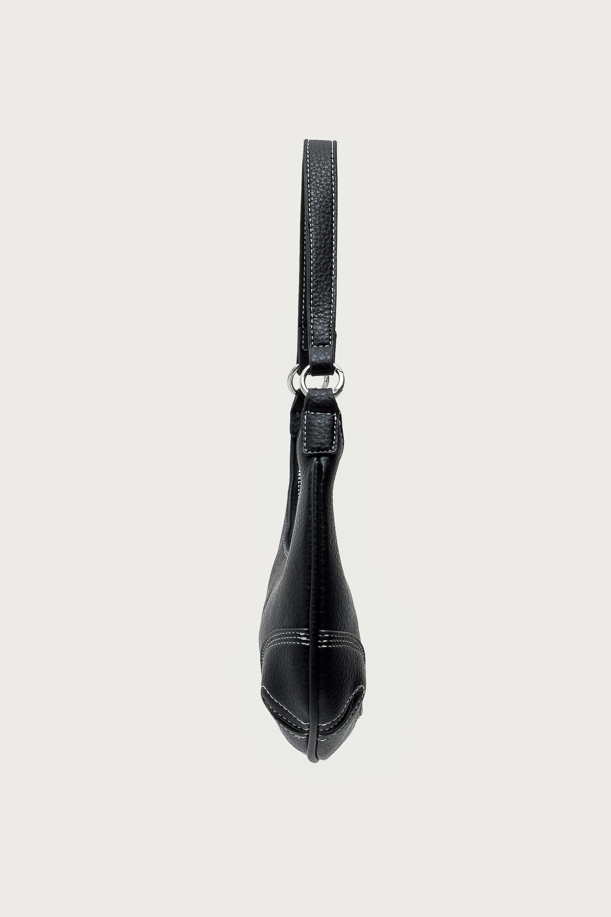 Contrast Stitch Faux Leather Bag - Image 4