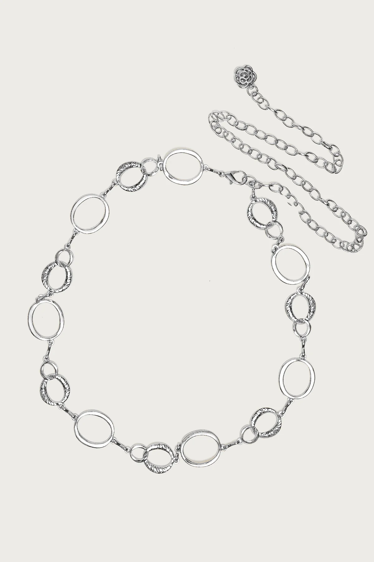 Textured Oval Chain Belt - Image 2
