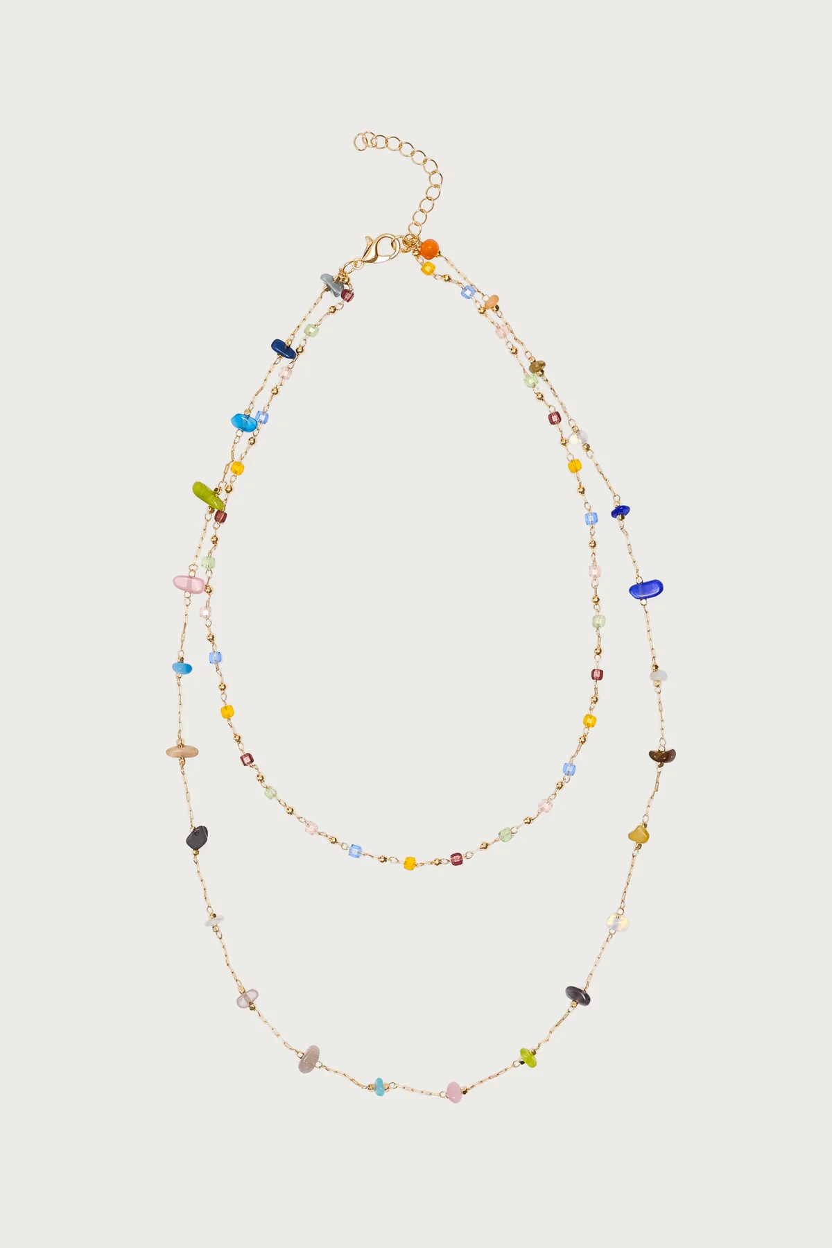Layered Mixed Stone Necklace - Image 2