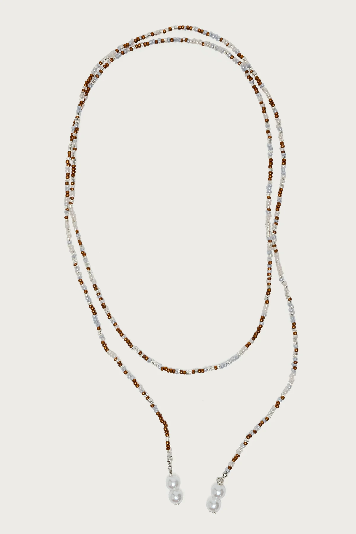 Pearly Beaded Wrap Necklace - Image 2