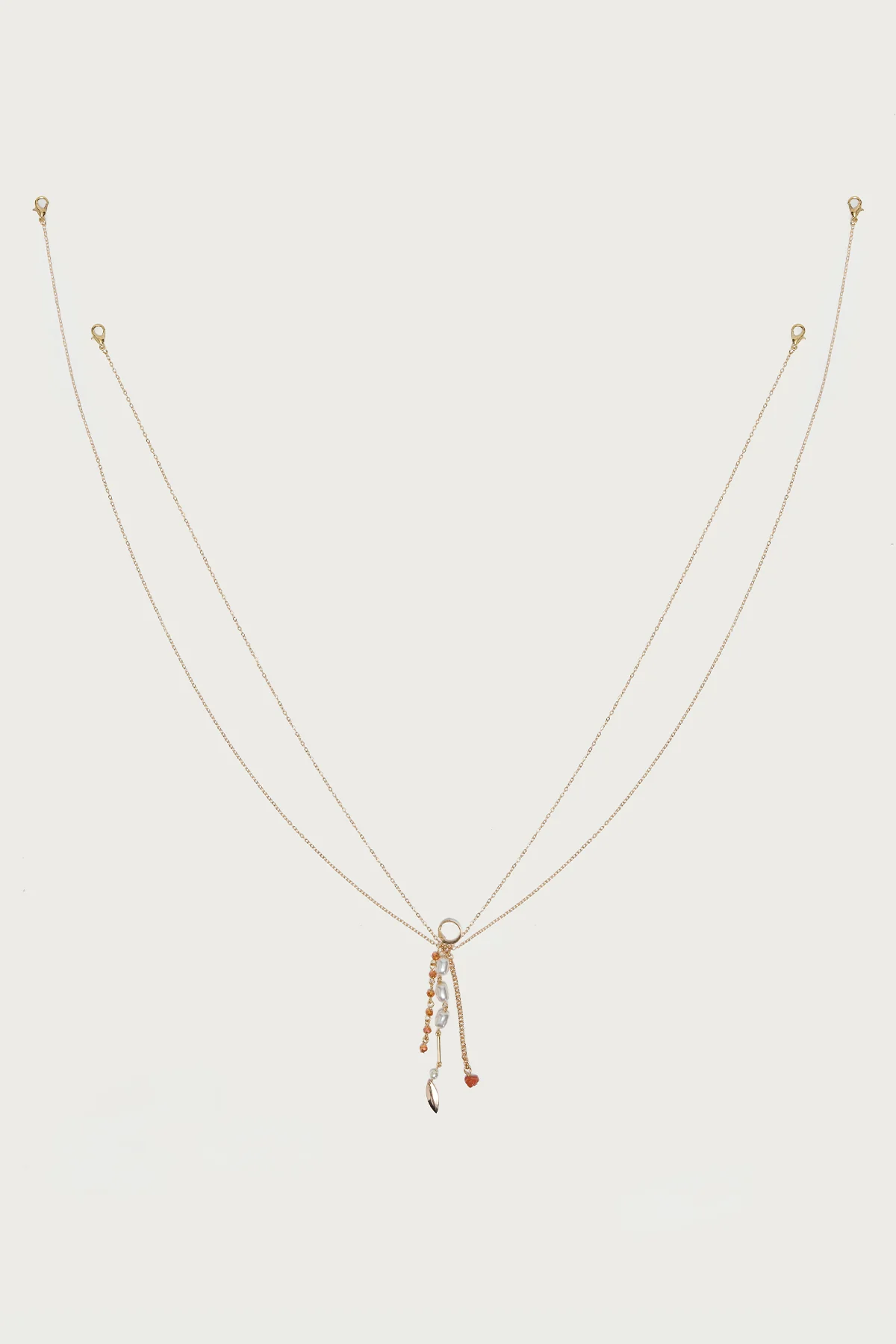 Pearly Bead Layered Body Chain - Image 2