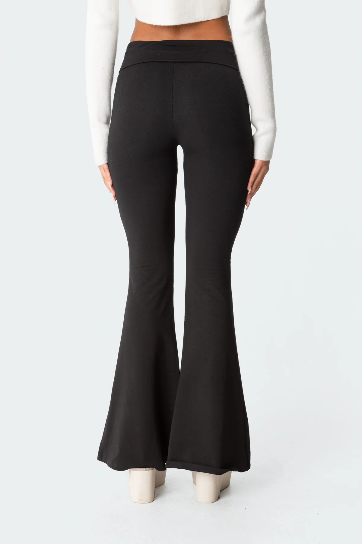 Naomi Foldover Flared Leggings - Image 5