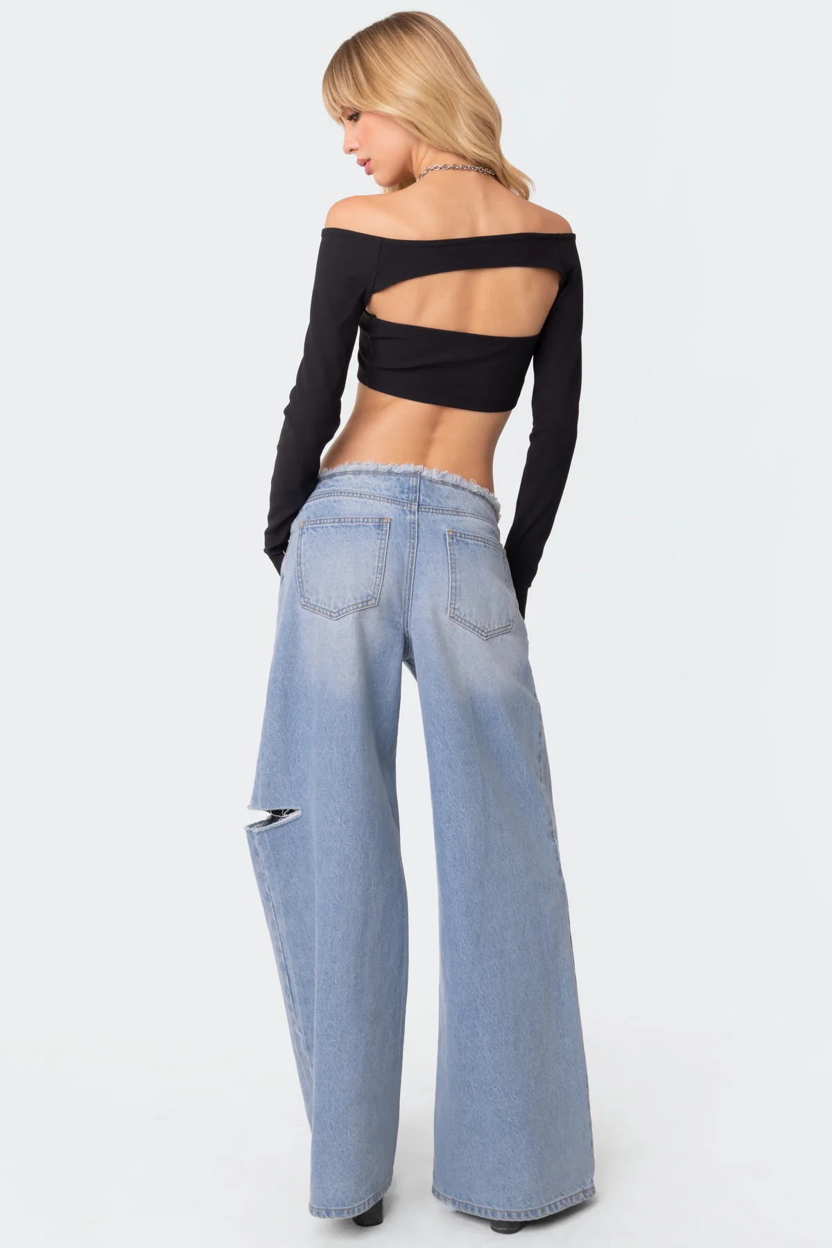 Reign Two Piece Ribbed Crop Top - Image 4