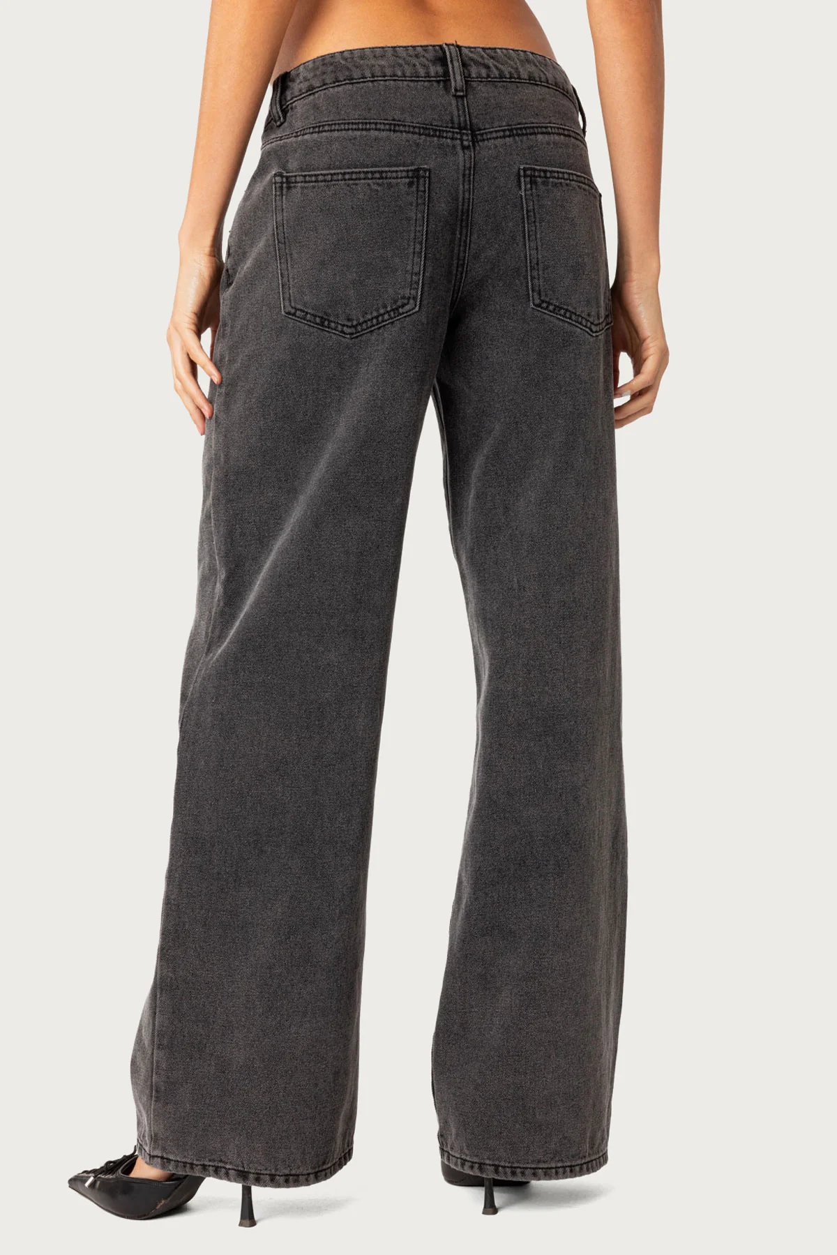 Raelynn Washed Low Rise Baggy Jeans - Image 4
