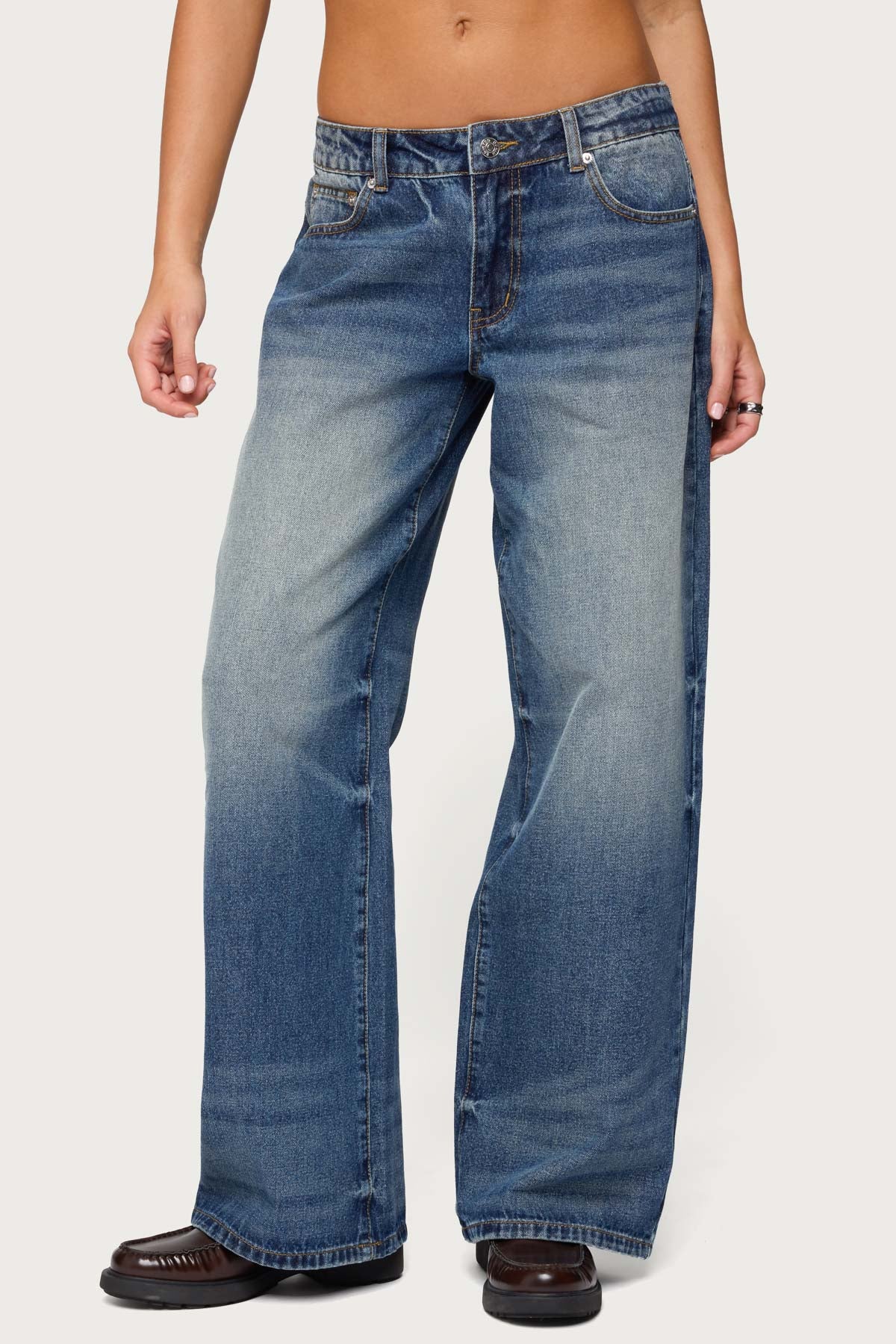 Raelynn Washed Low Rise Baggy Jeans - Image 2