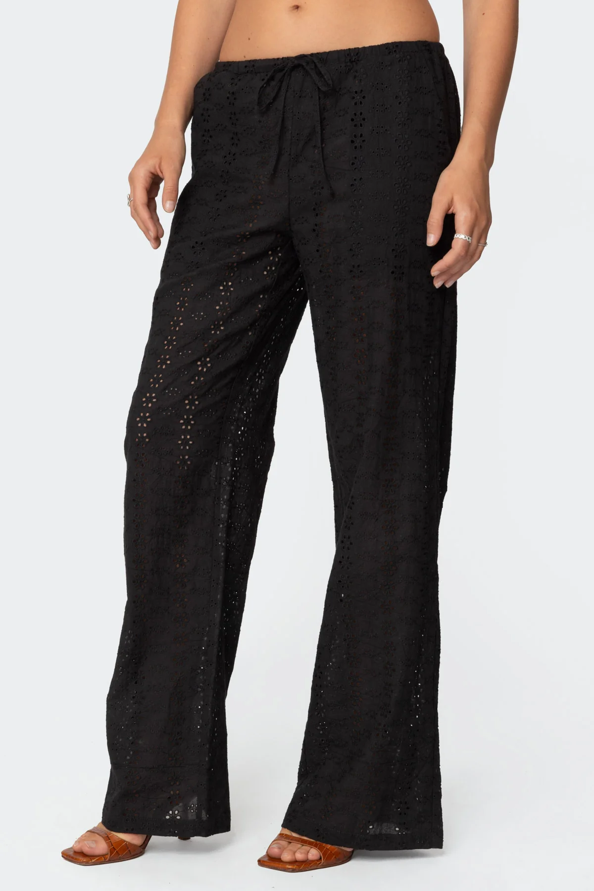 Lemon Lacey Cotton Pants - Image 3