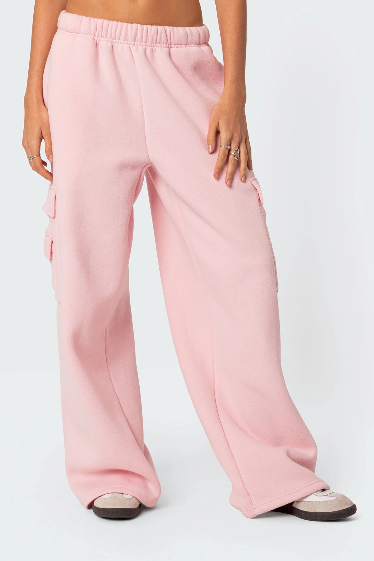 Wide Leg Cargo Sweatpants - Image 3