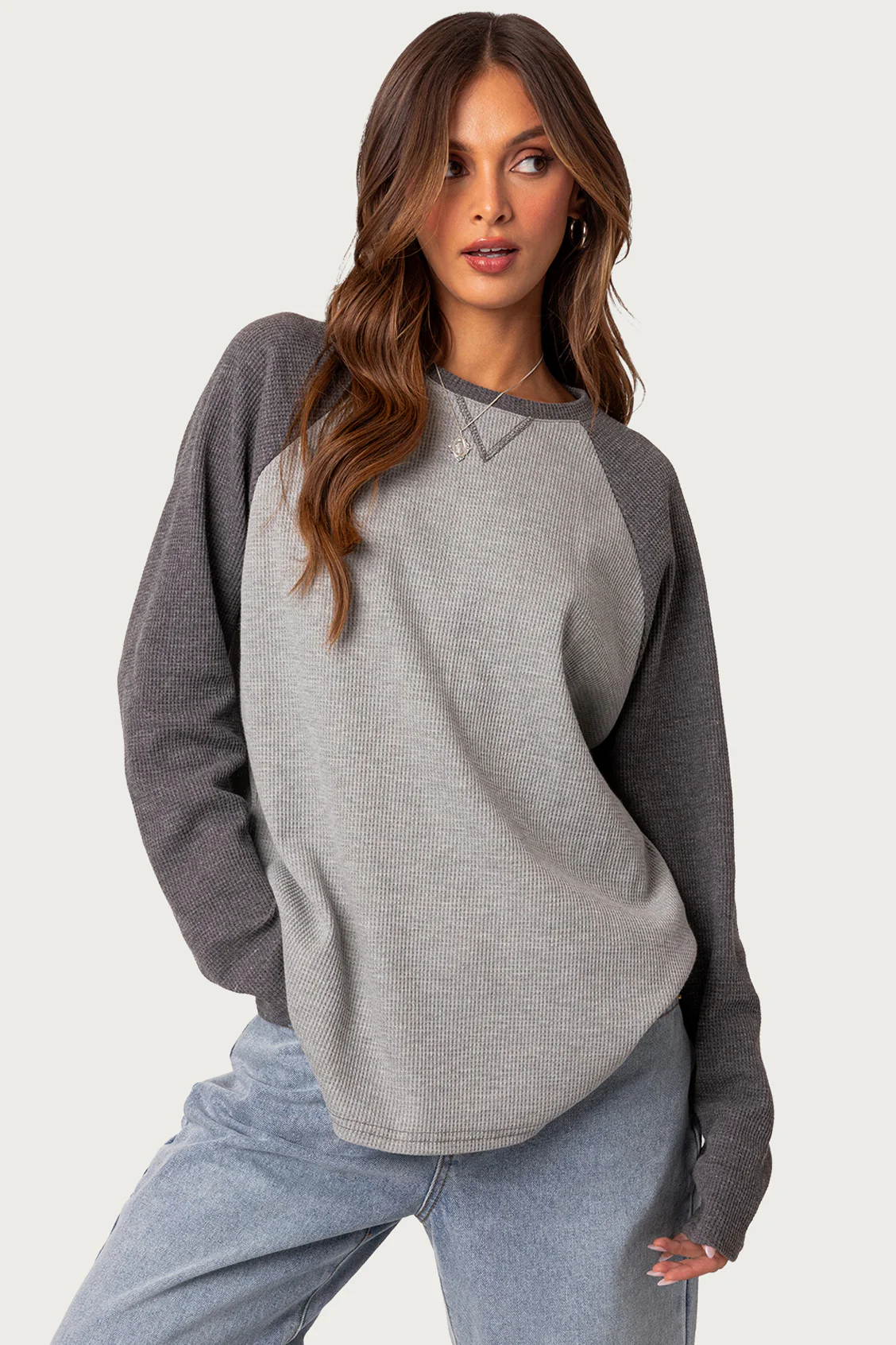 Me Time Oversized Waffle Top