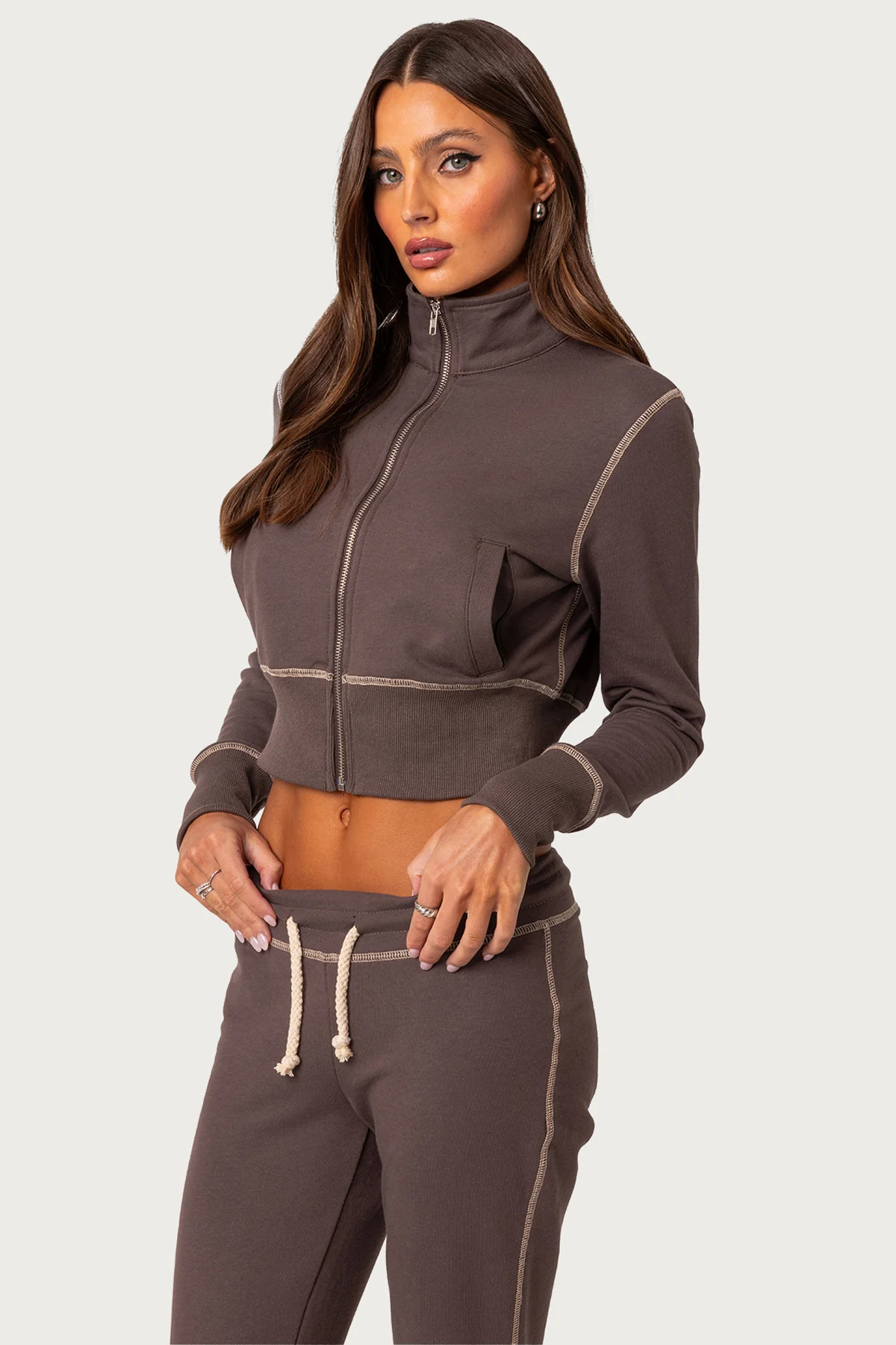 Alexia Zip Up Sweatshirt - Image 3