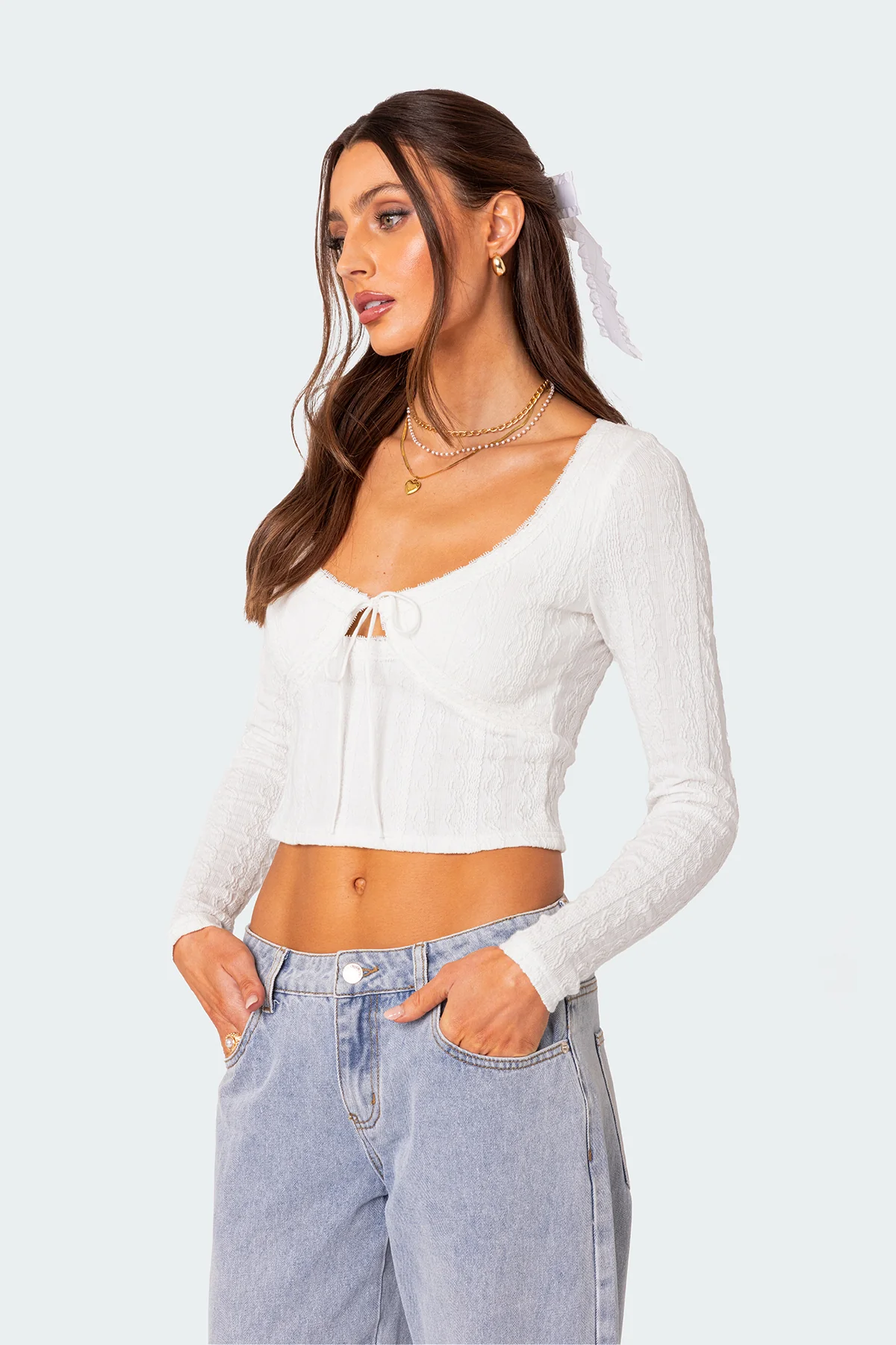 Lorey Lacey Knit Top - Image 3
