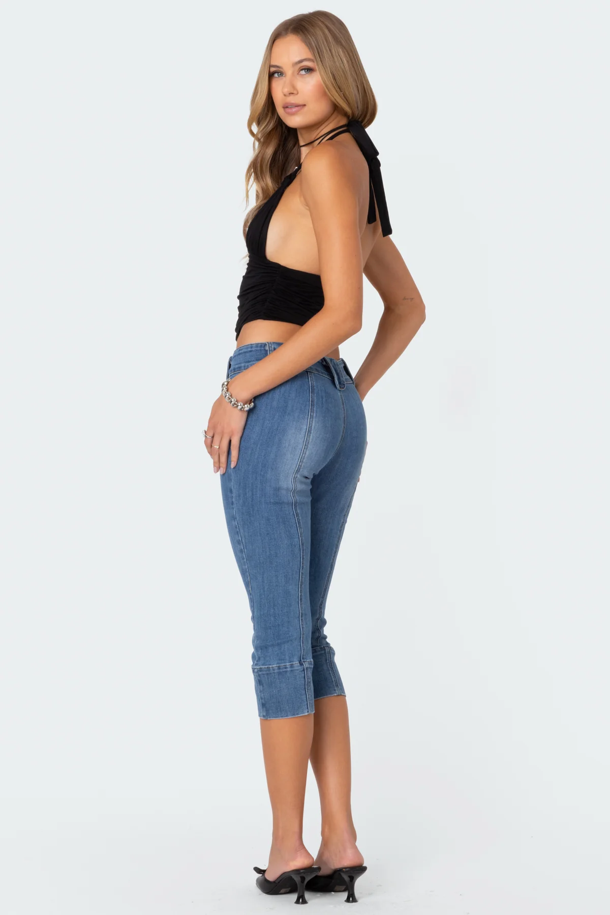 Lillie Knotted Halter Top - Image 5