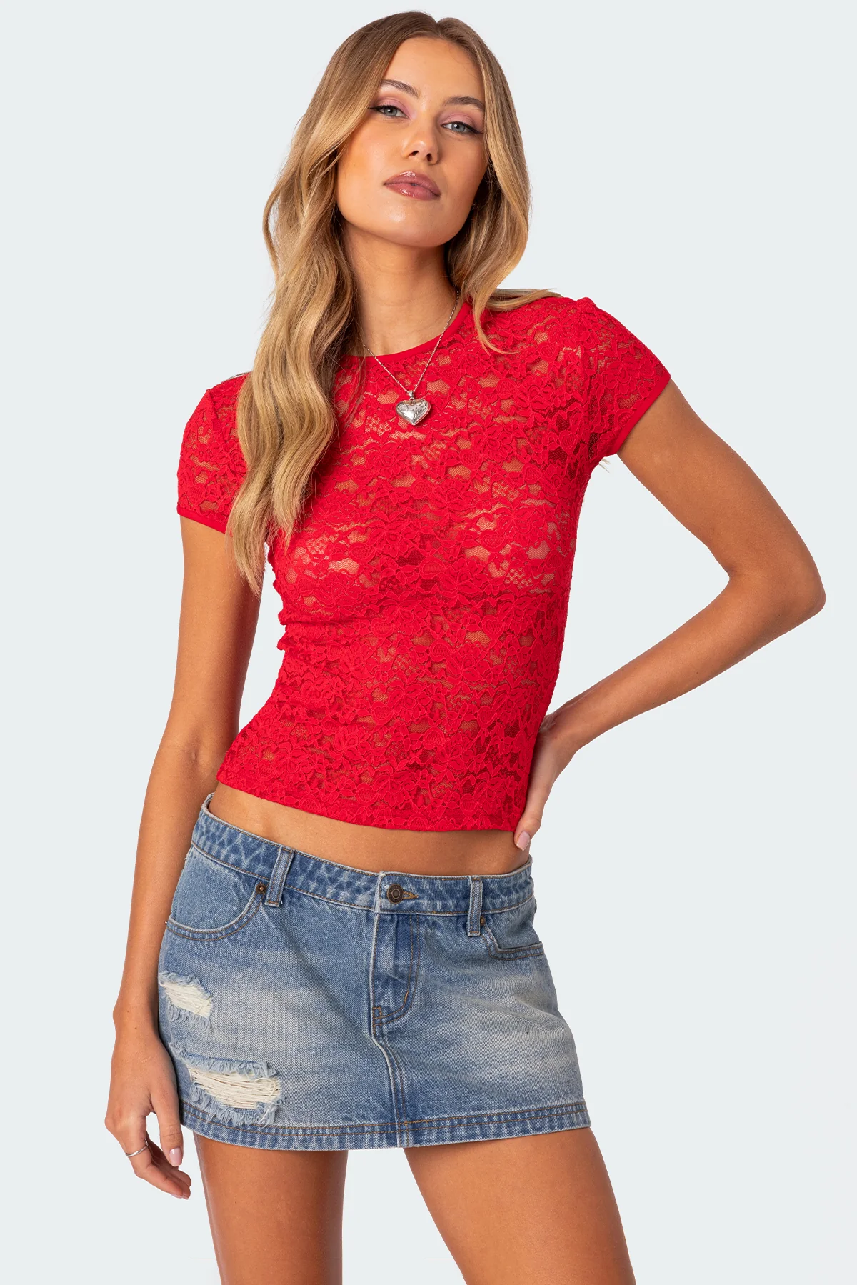 Kaori Sheer Lace Top