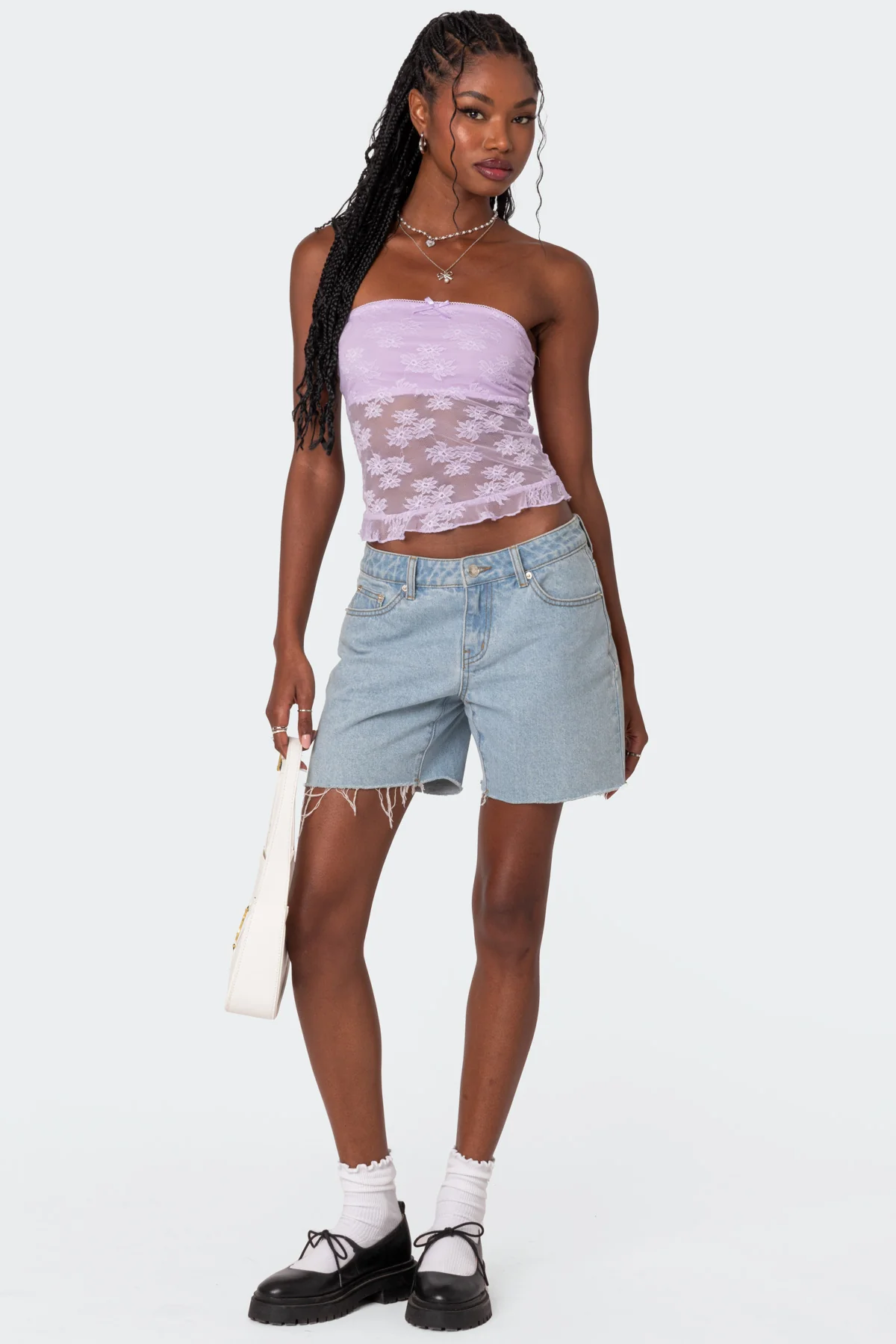 Ballet Sheer Lace Tube Top - Image 2