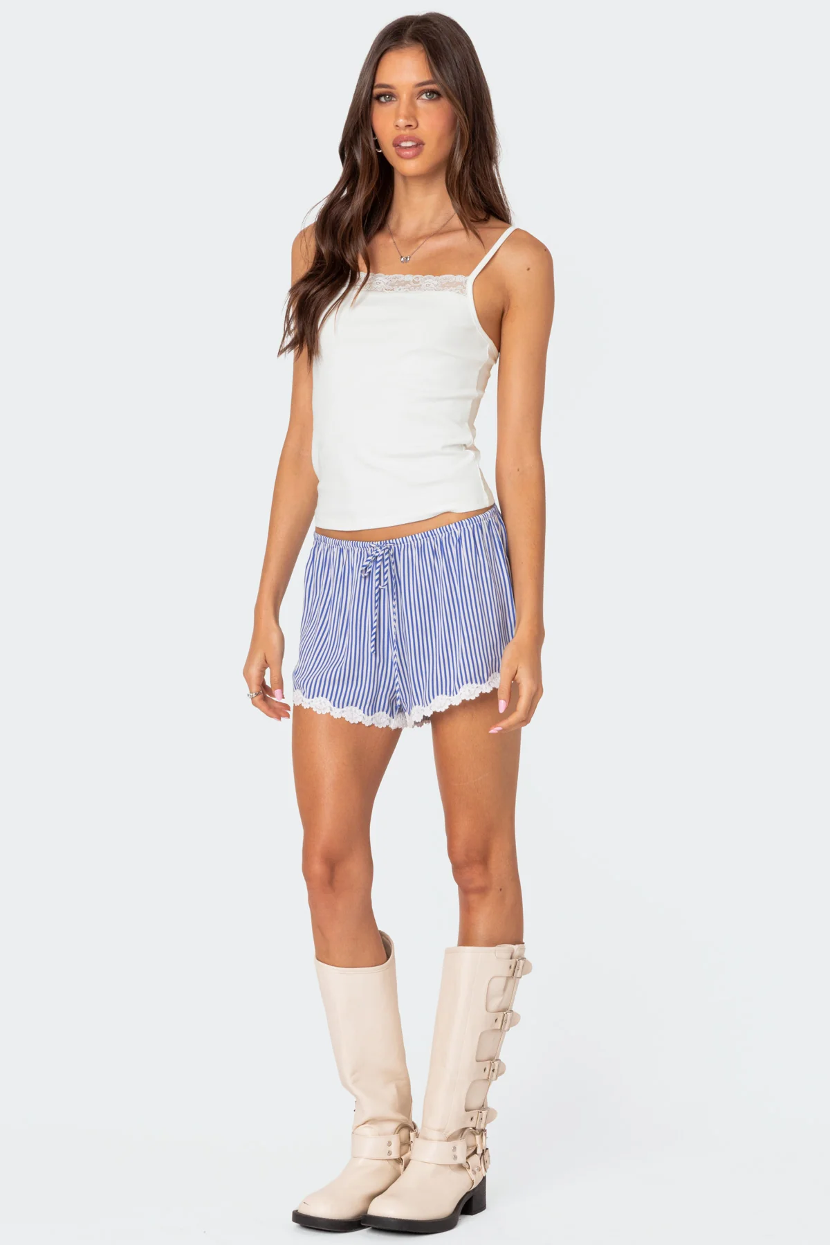 Gretchen Lace Trim Tank Top - Image 3