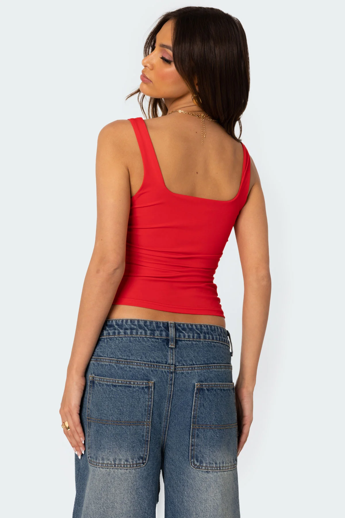 Rio Ruched Square Neck Top - Image 4