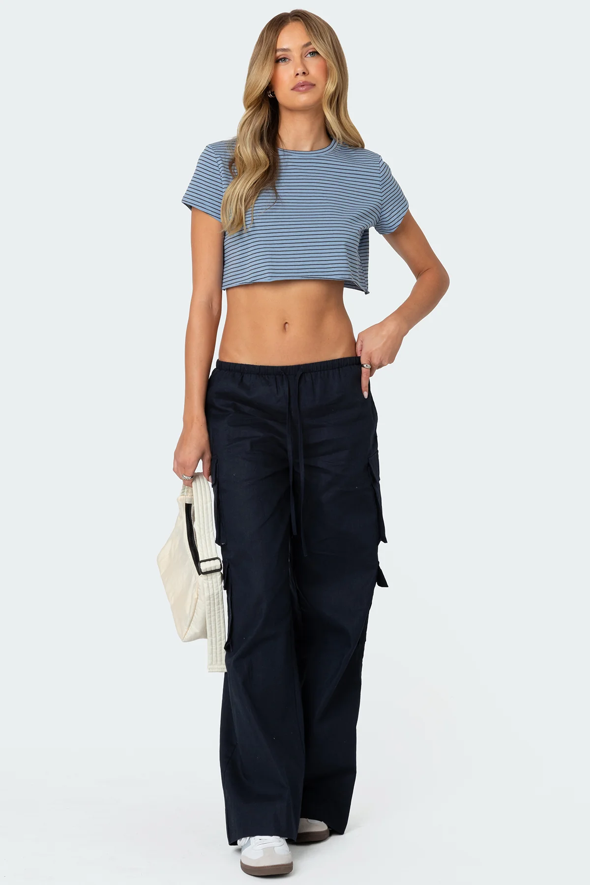 Stripey Cropped T Shirt - Image 2