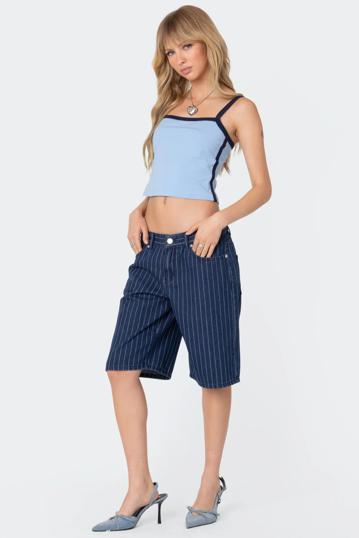 Francesca Contrast Tank Top - Image 2