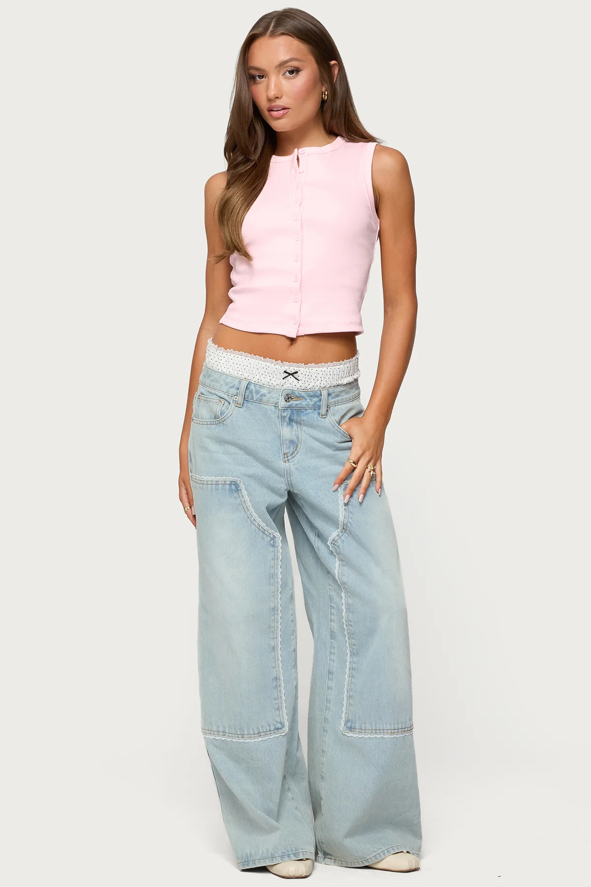 Basel Button Up Tank Top - Image 5