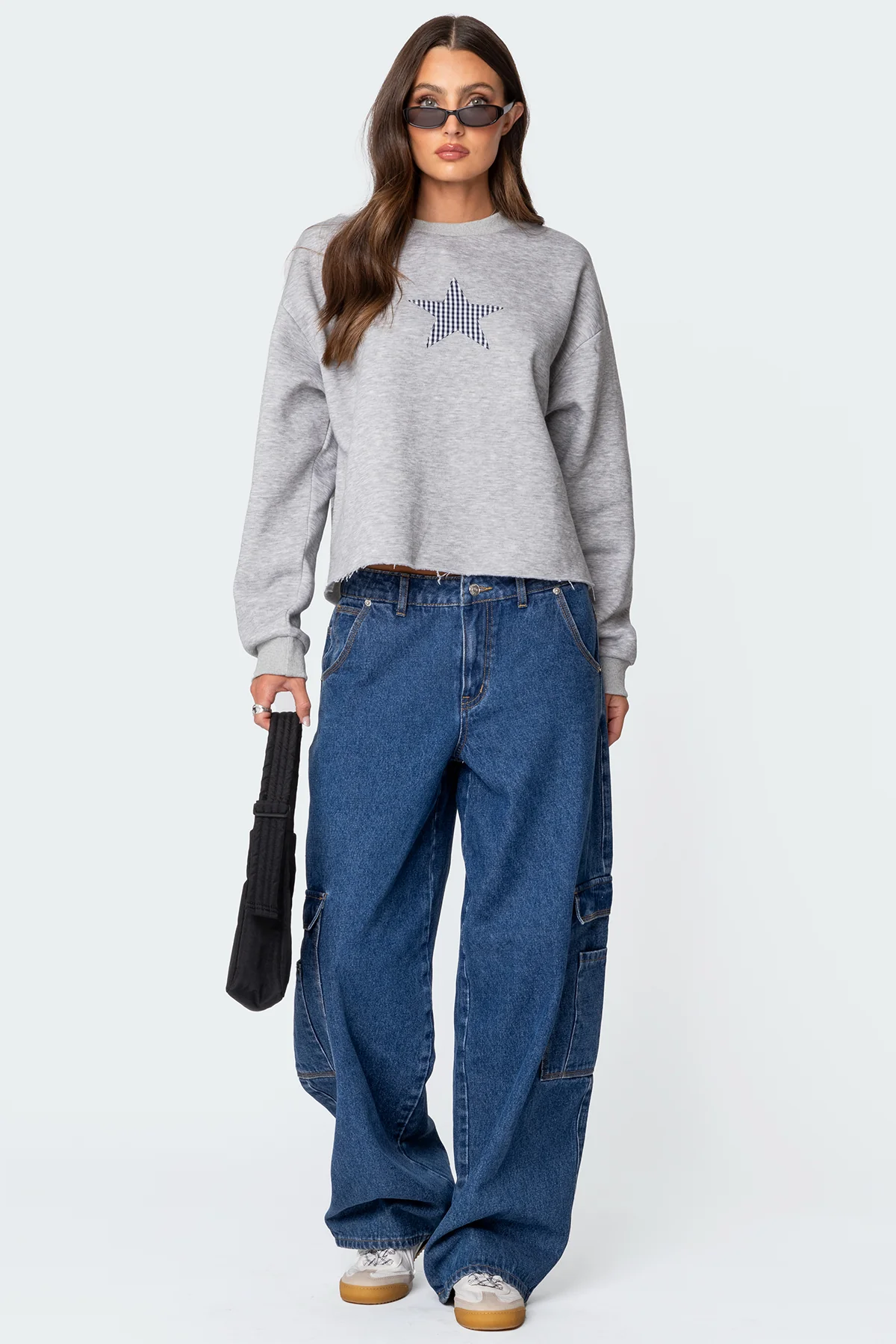 Gingham Star Sweatshirt - Image 2