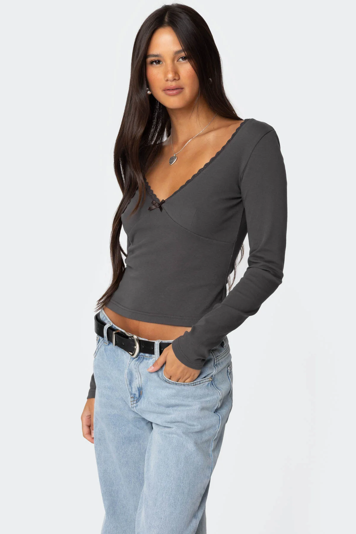 Adrienne Lace Trim Top - Image 3