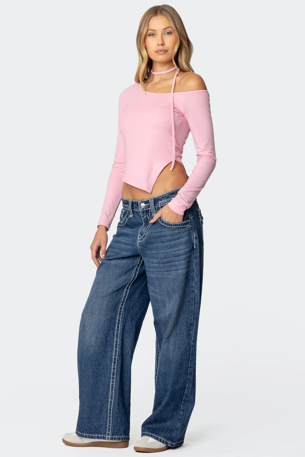Asymmetric Two Piece Choker Top - Image 4