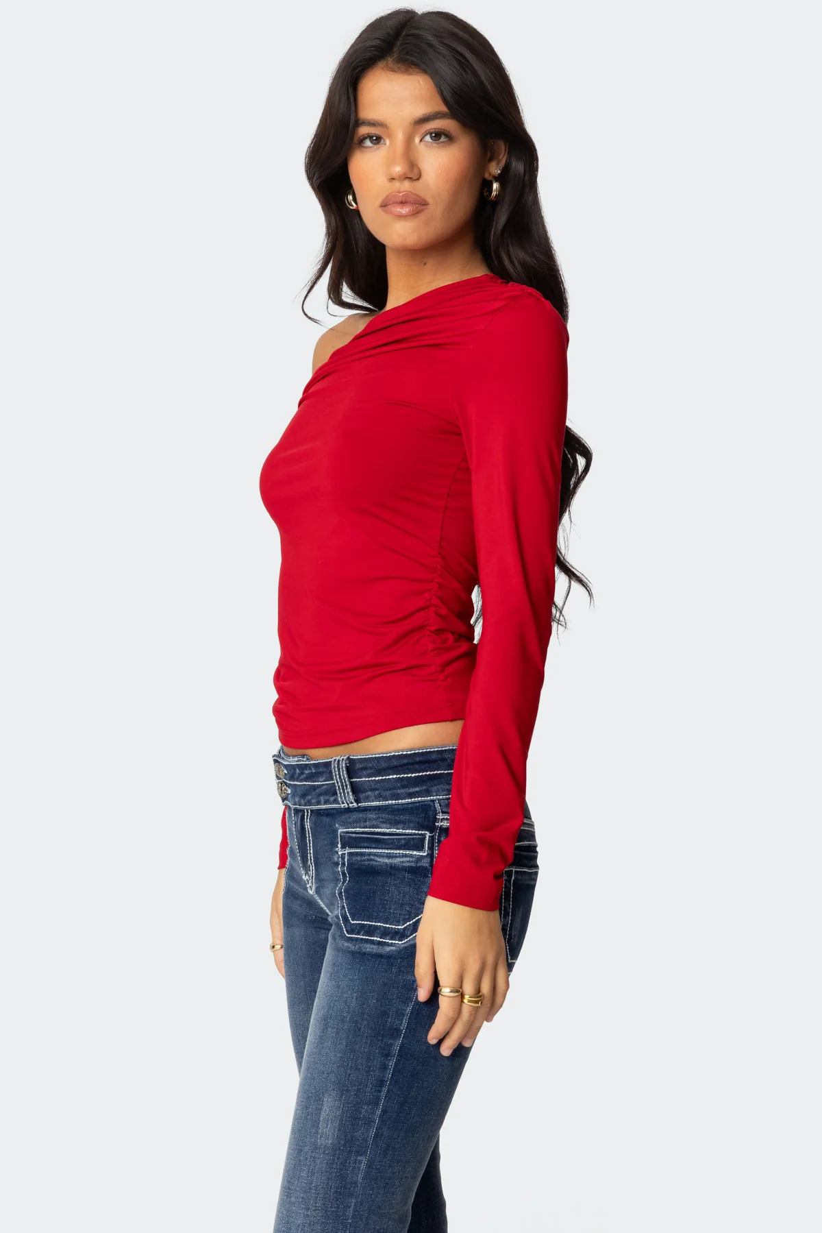 Ronnie Asymmetric Long Sleeve Top - Image 3