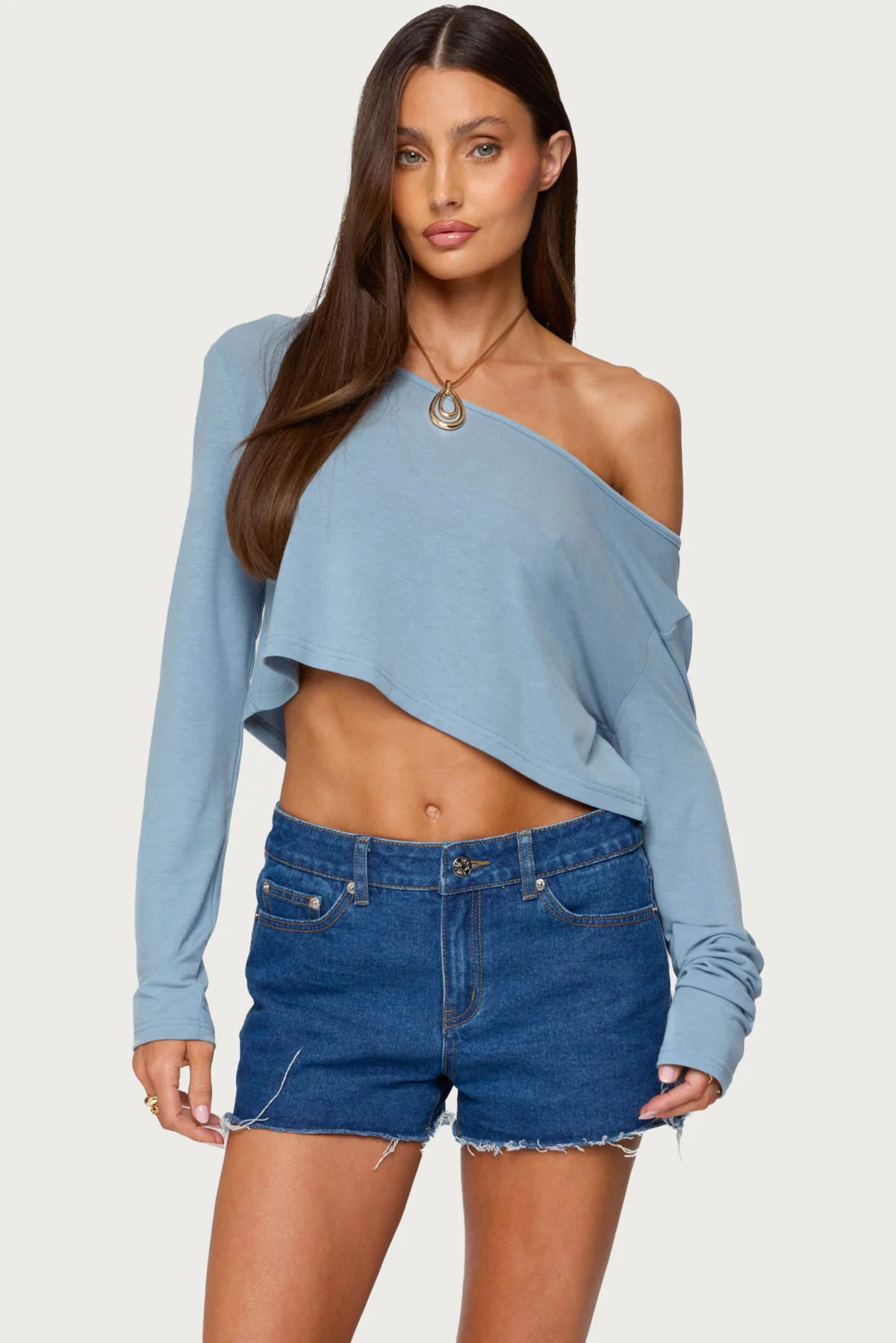 Cropped Off Shoulder Top