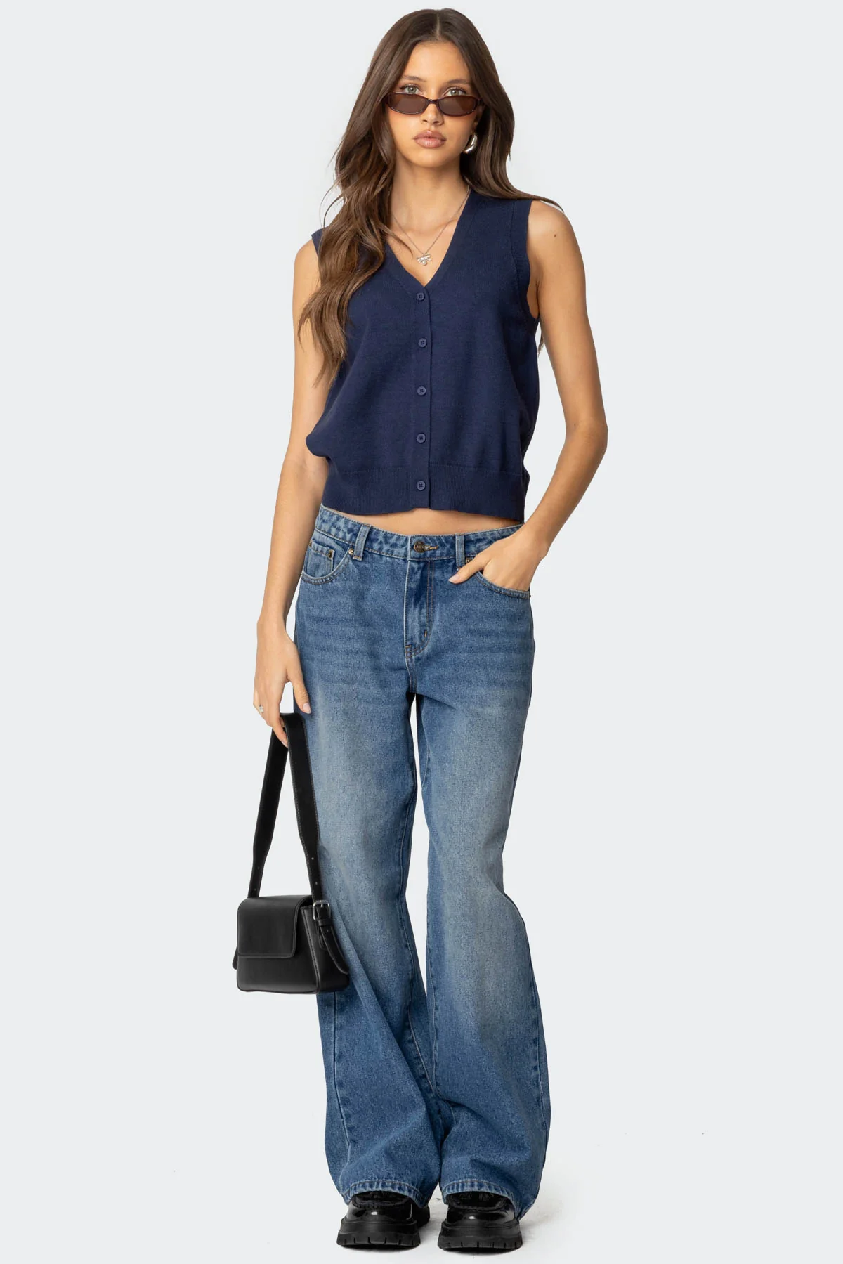Nyc Washed Low Rise Baggy Jeans - Image 3