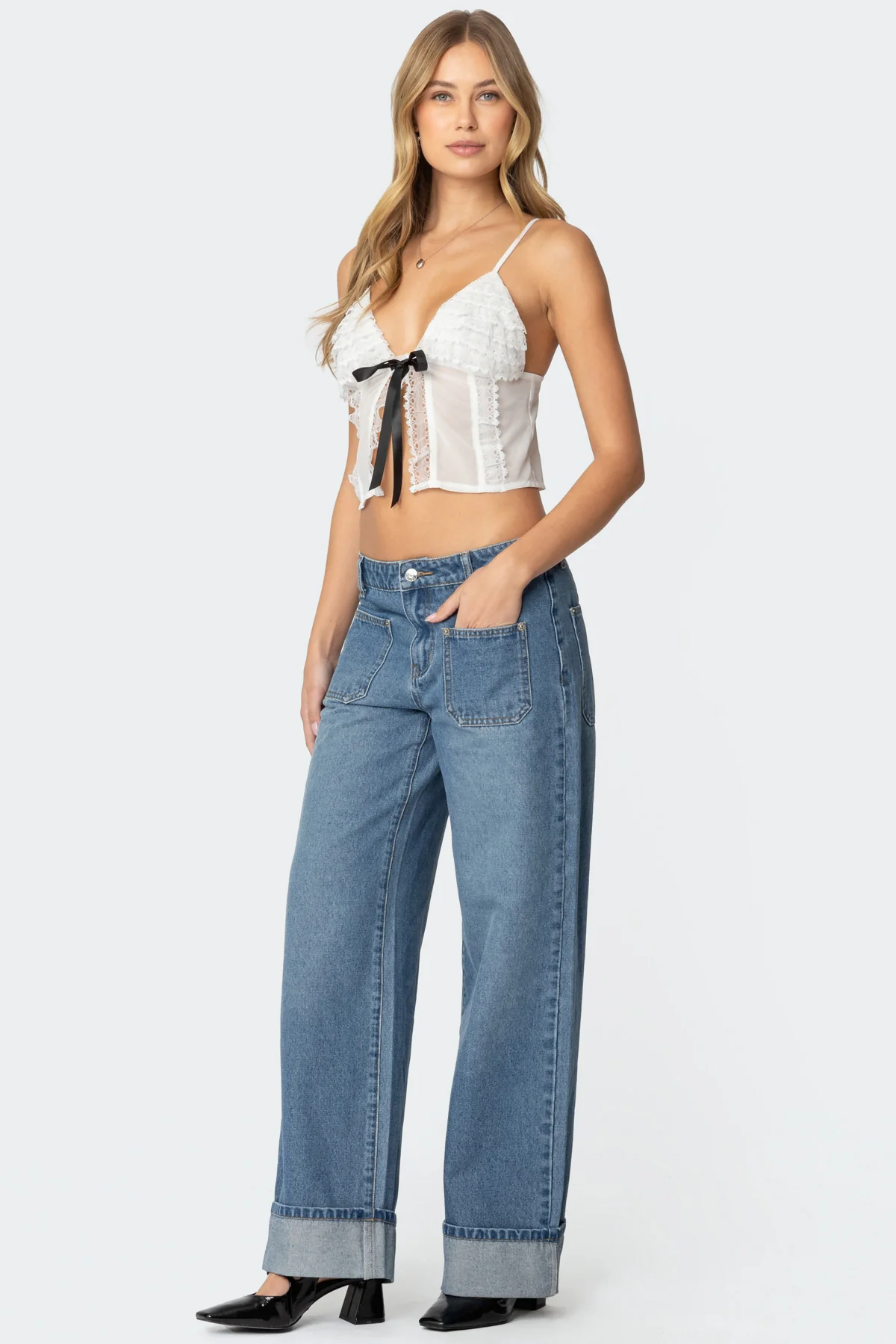 Ruffled Babydoll Top - Image 4