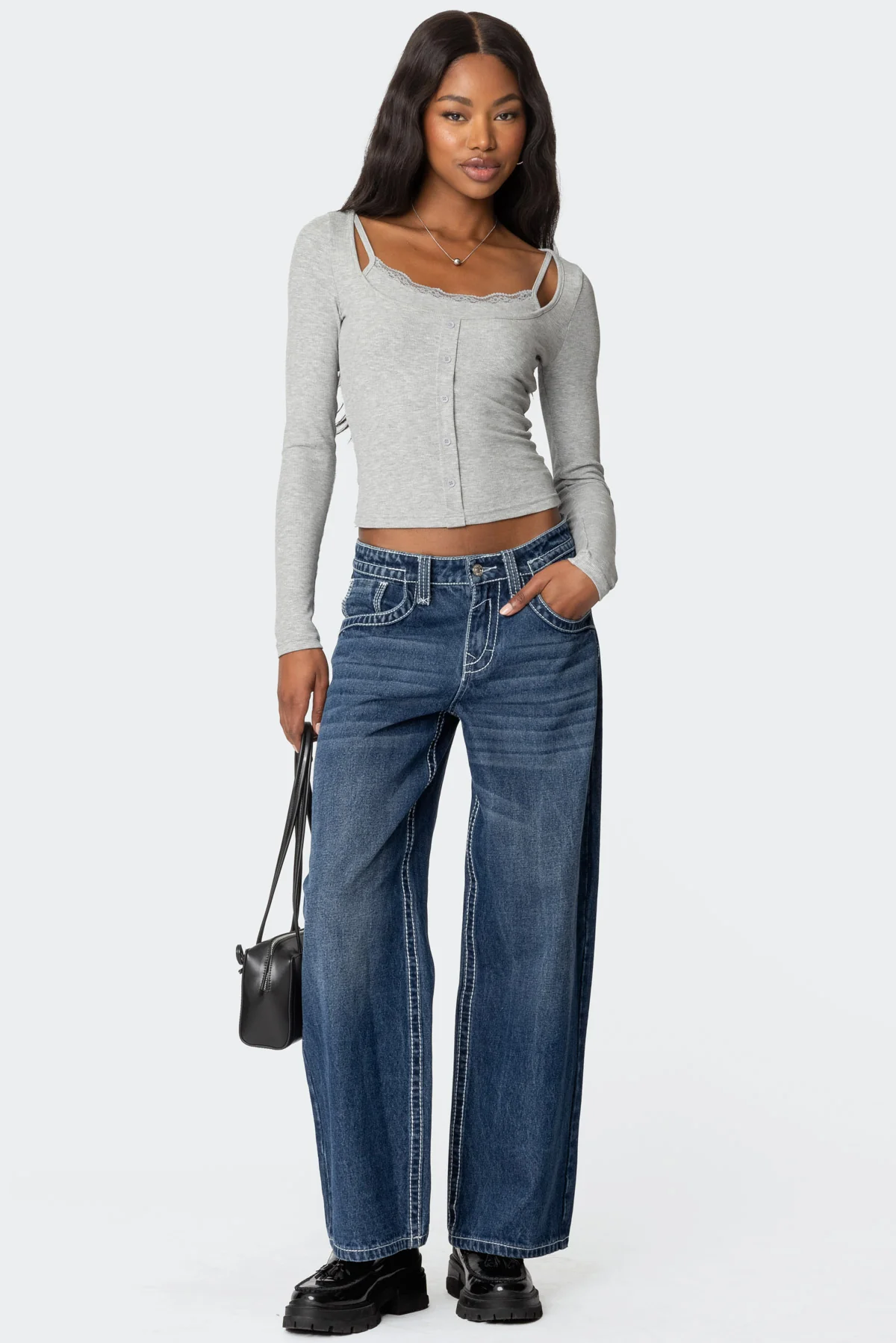 Josi Layered Ribbed Top - Image 2