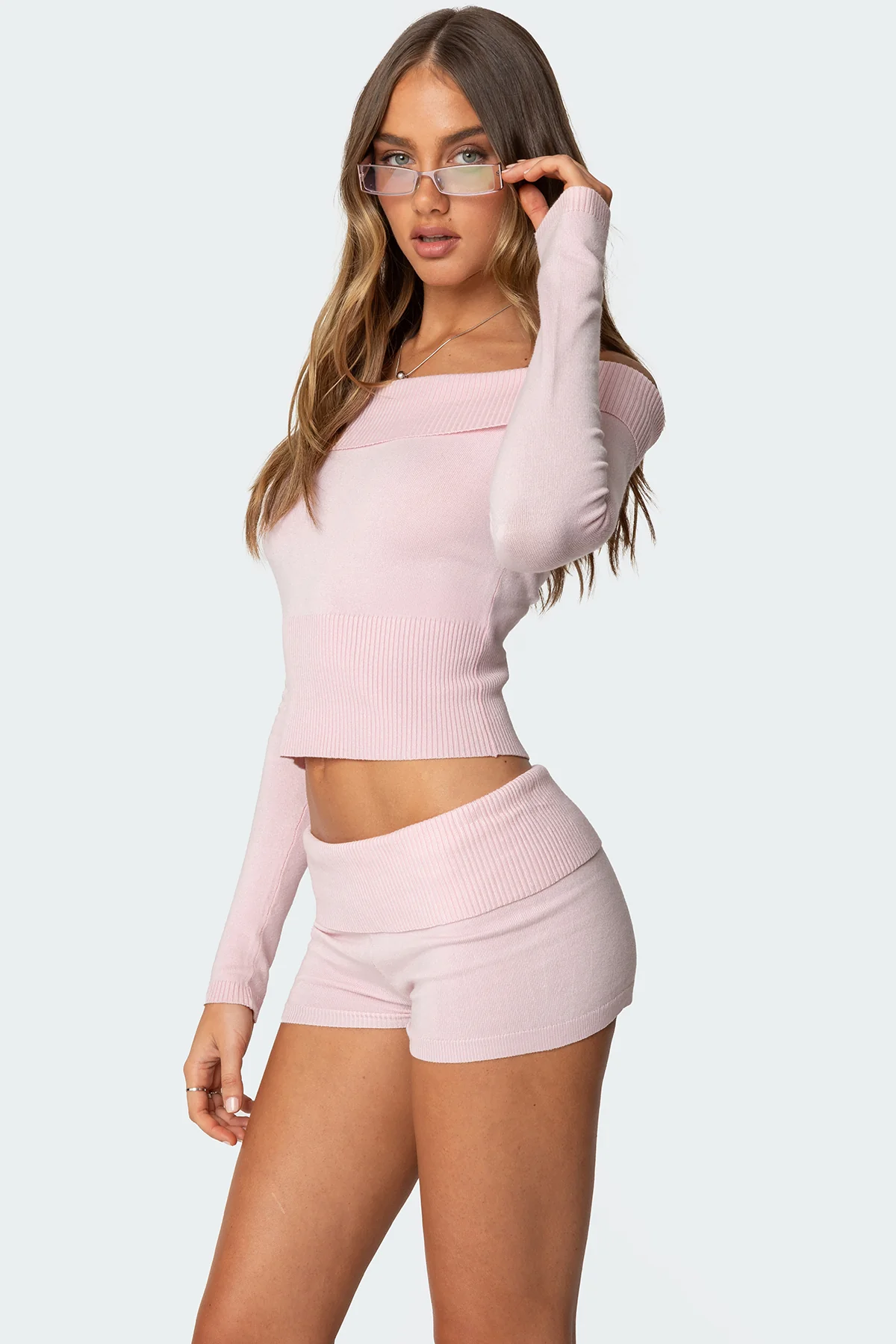 Jamie Fold Over Knit Top - Image 5