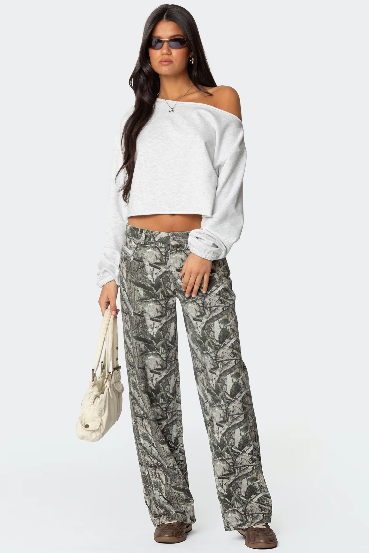 Aveline Off Shoulder Light Sweatshirt - Image 2