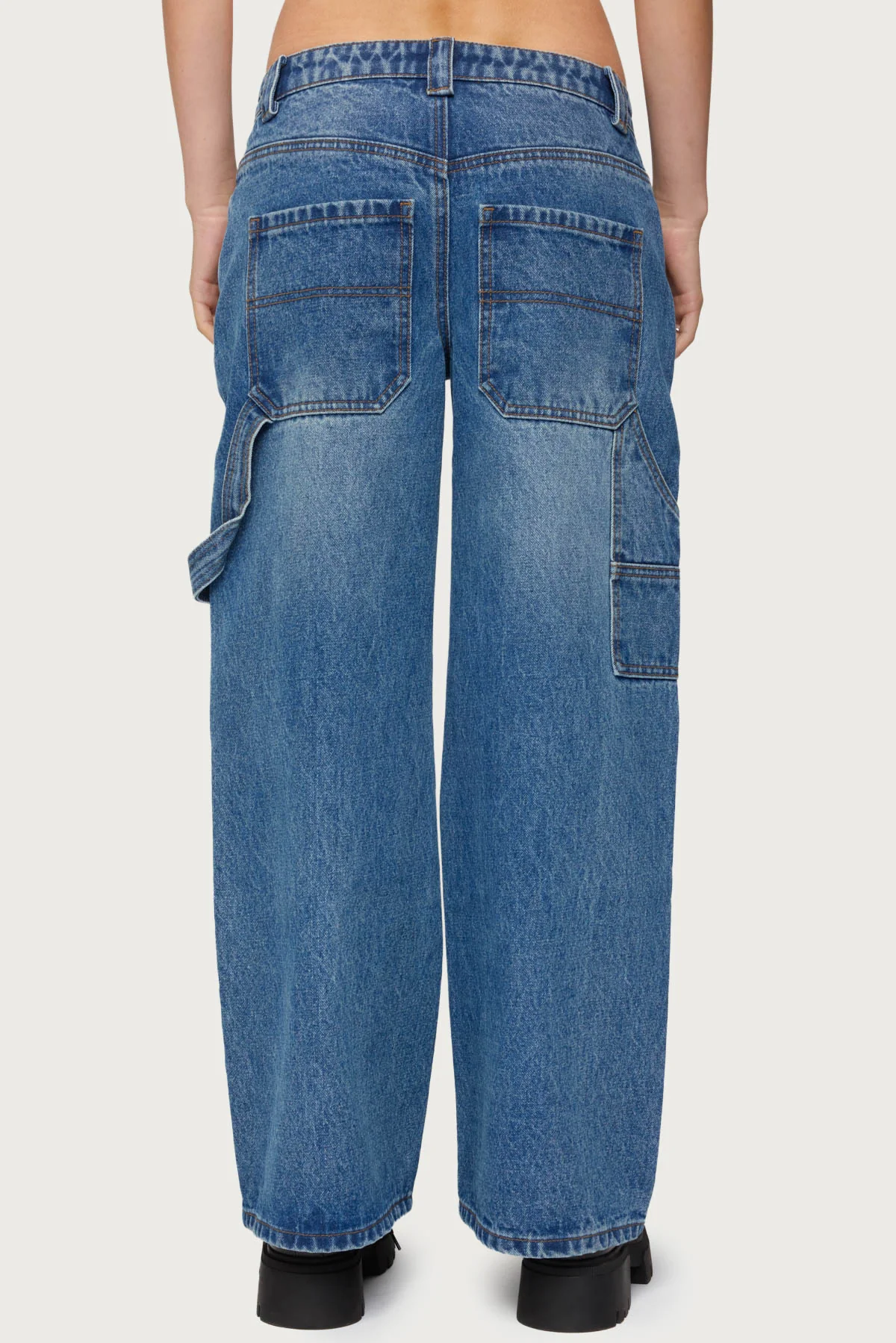 Petite Carpenter Low Rise Baggy Jeans - Image 5