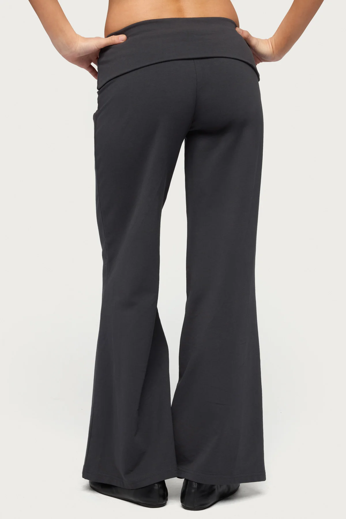 Petite Wide Leg Fold Over Pants - Image 5